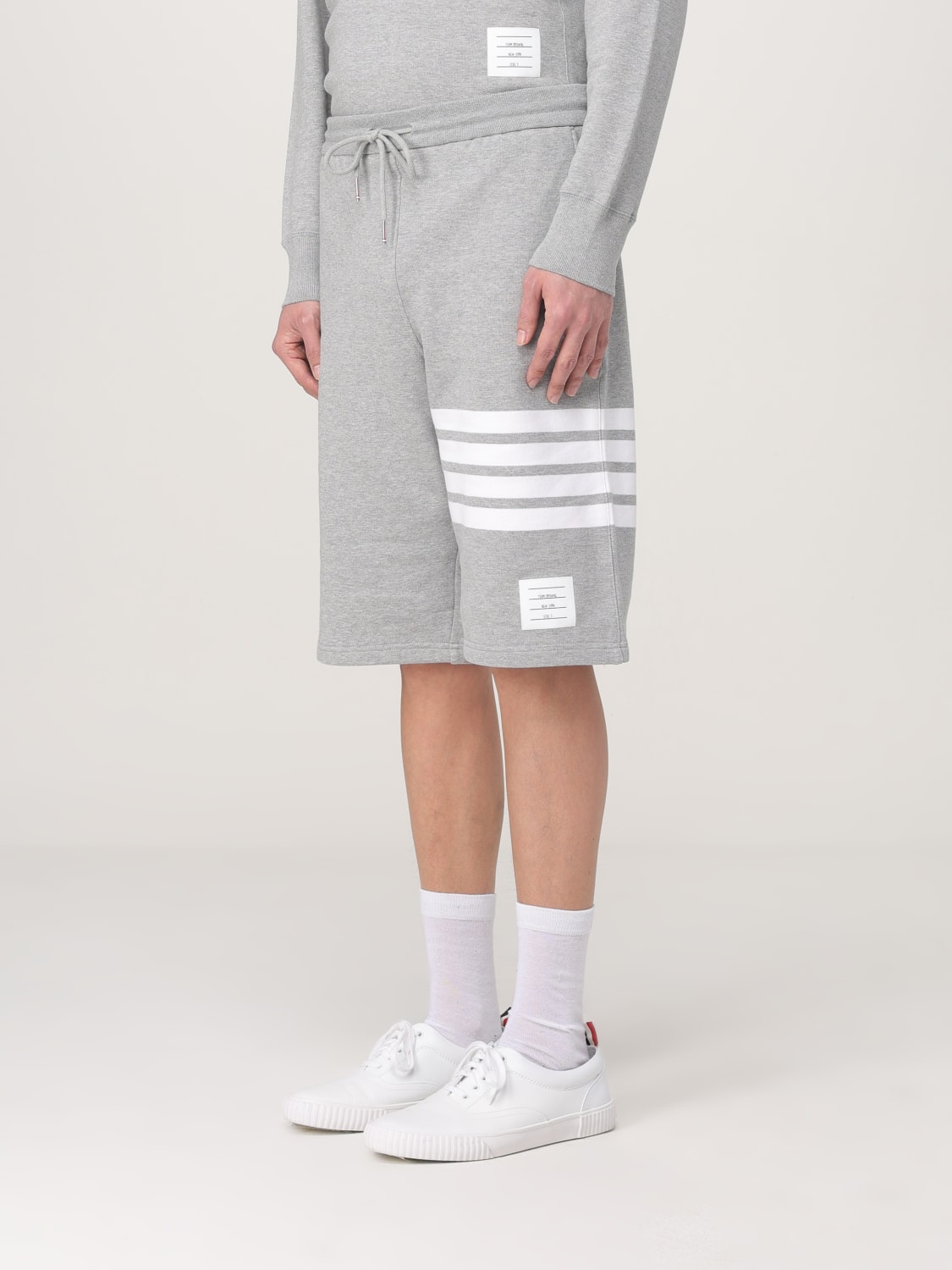 THOM BROWNE SHORT: Pantalon homme Thom Browne, Gris - Img 4