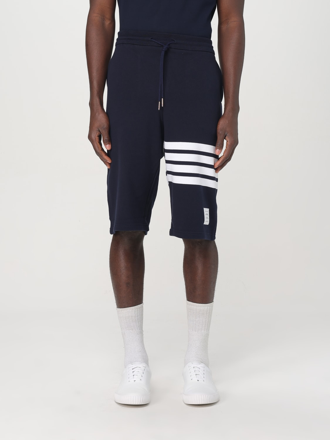 THOM BROWNE SHORTS: Thom Browne men's bermuda shorts, Navy - Img 1