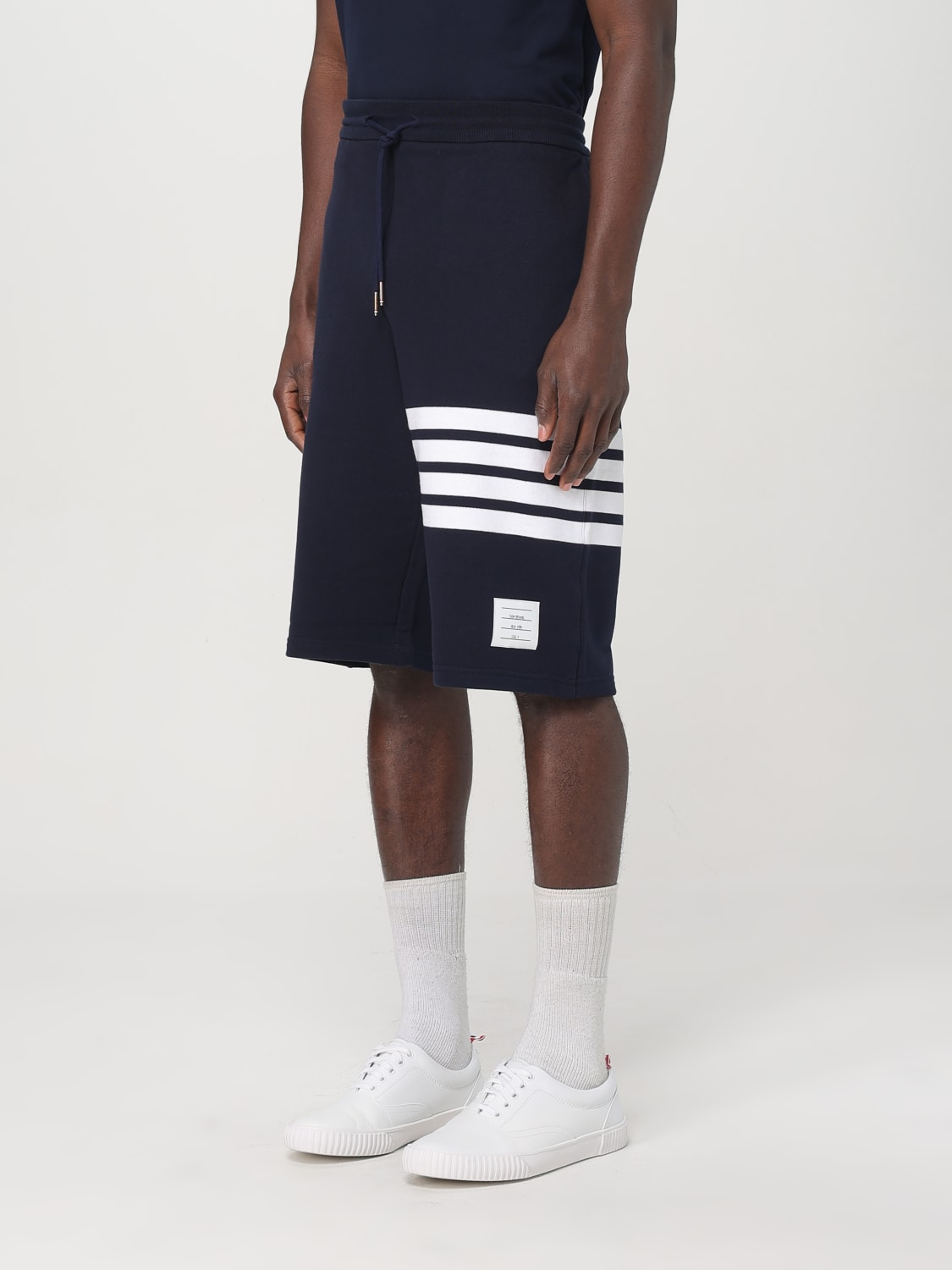 THOM BROWNE SHORTS: Thom Browne men's bermuda shorts, Navy - Img 4
