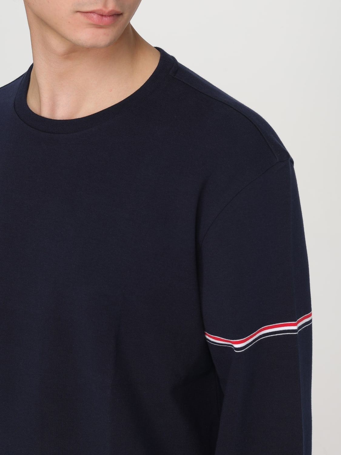 Tシャツ・カットソー THOM BROWNE Men T-shirt Blue MJS281AJ0199 415 THOM BROWNE: T-shirt men - Blue | Thom Browne t-shirt