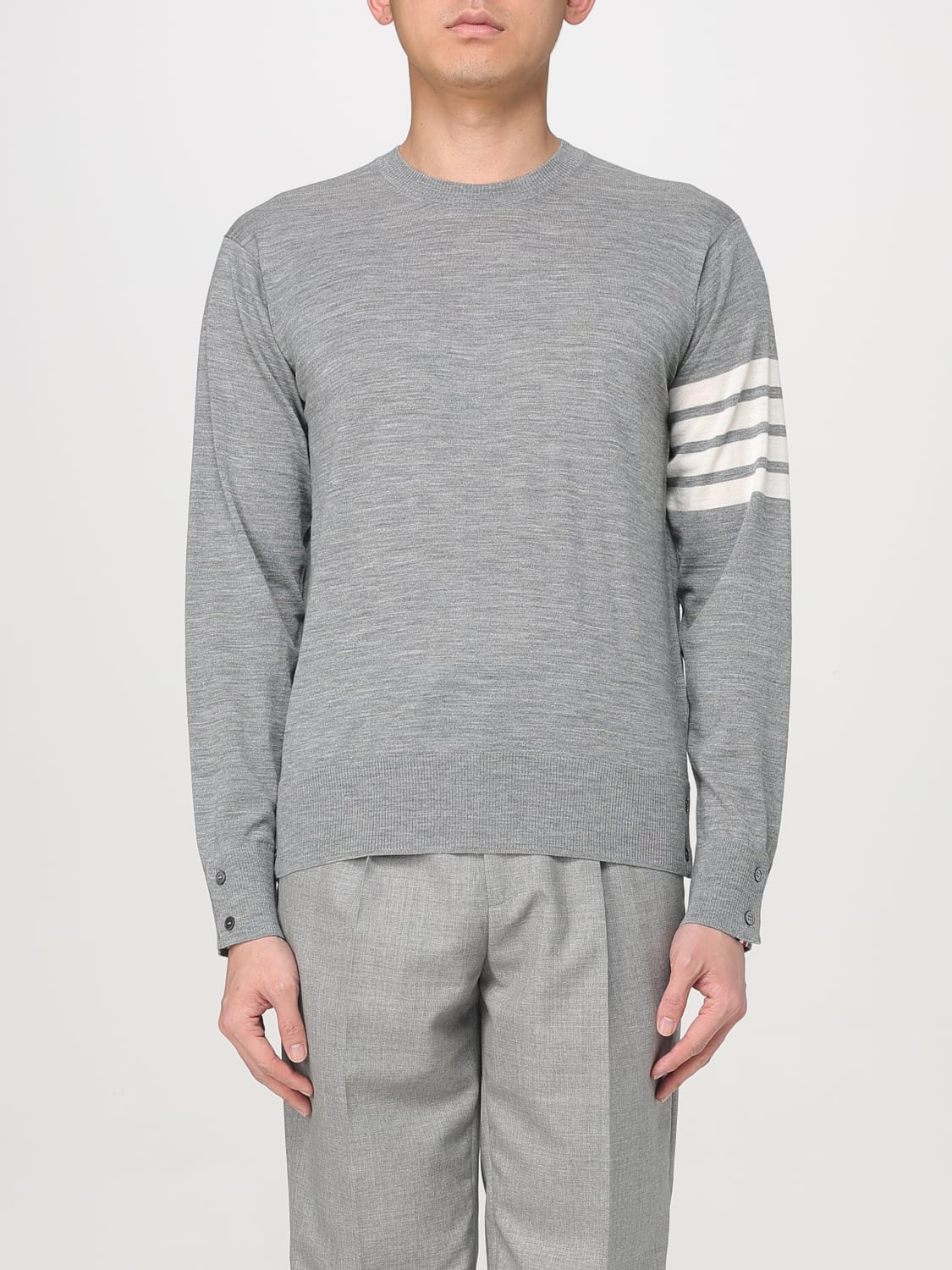 THOM BROWNE PULLOVER: Pullover herren Thom Browne, Grau - Img 1