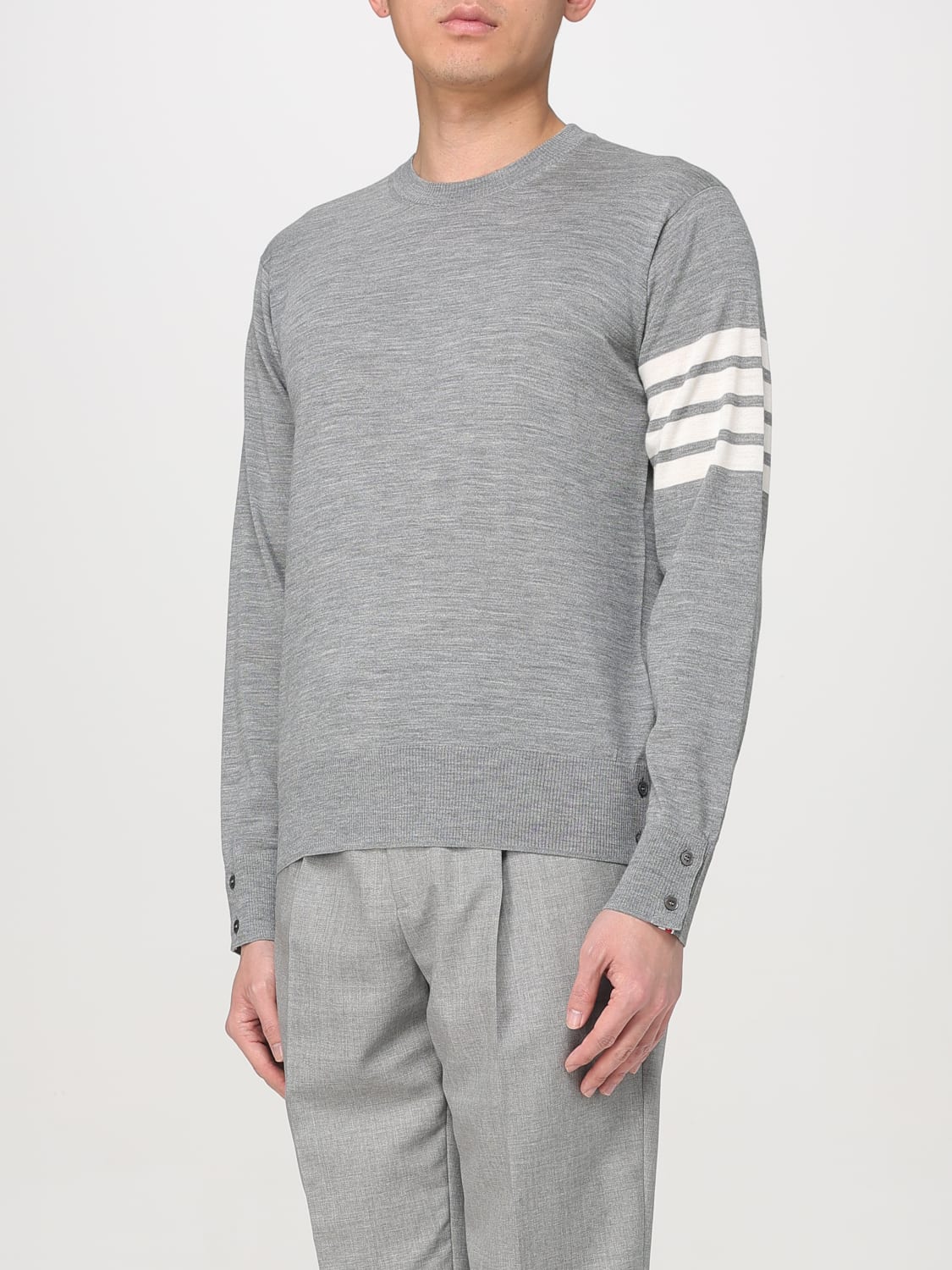 THOM BROWNE PULLOVER: Pullover herren Thom Browne, Grau - Img 4
