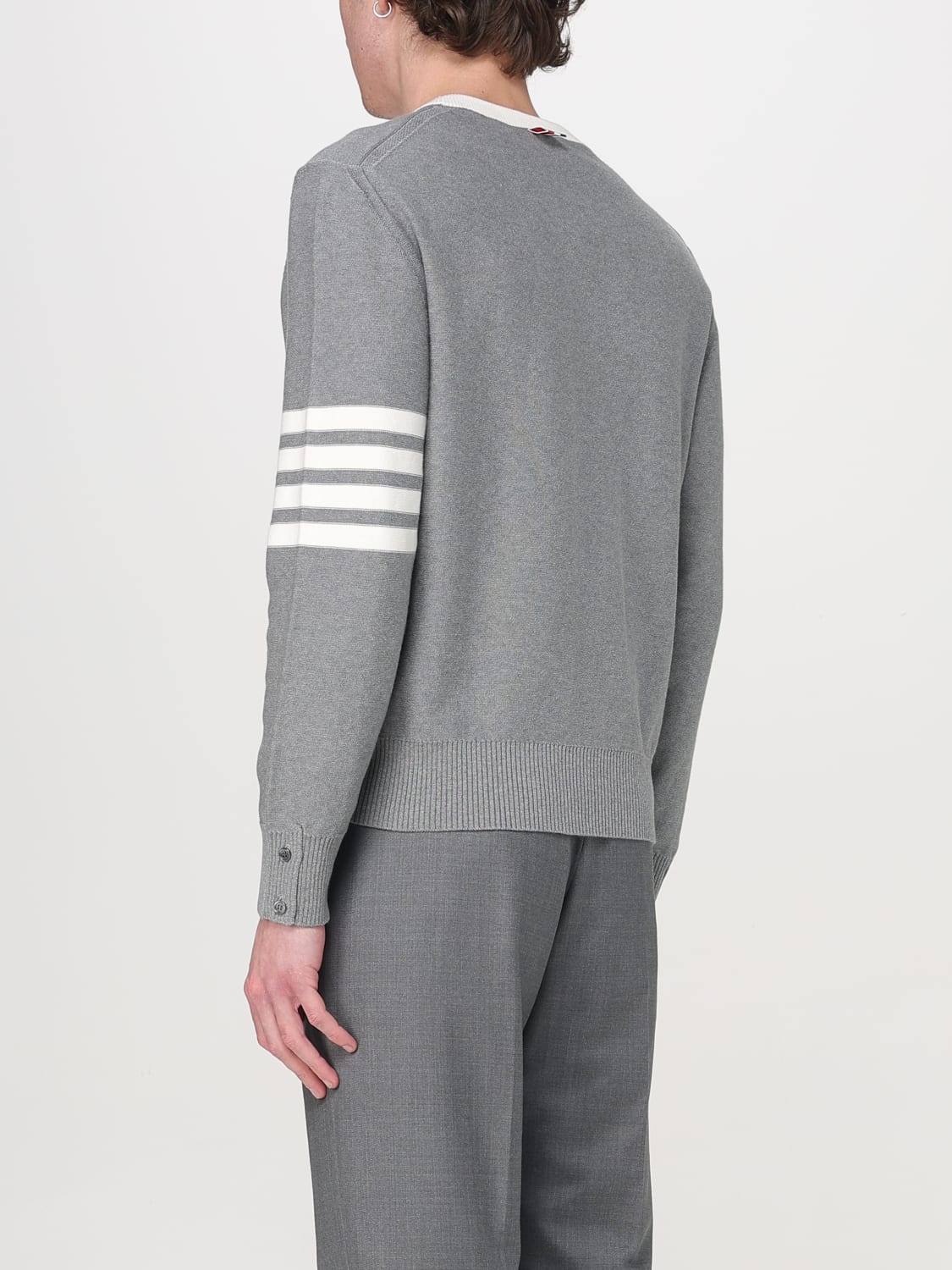 THOM BROWNE PULLOVER: Pullover herren Thom Browne, Grau - Img 3