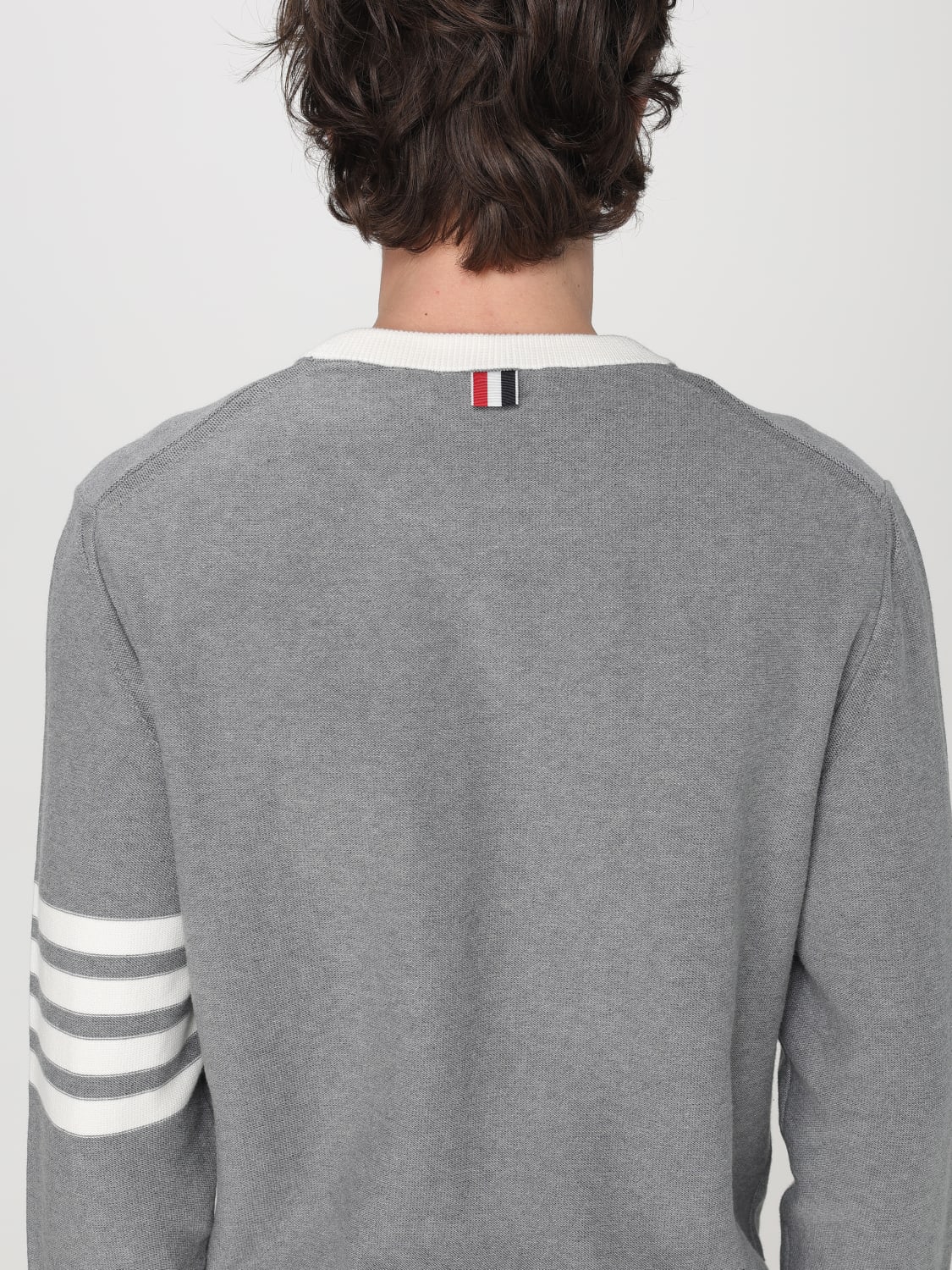 THOM BROWNE PULLOVER: Pullover herren Thom Browne, Grau - Img 5