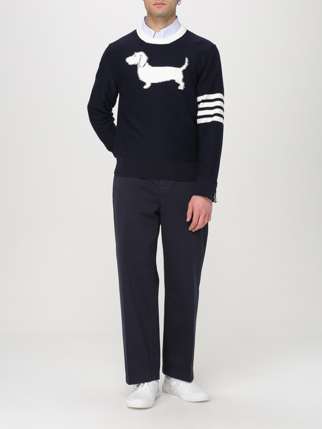 THOM BROWNE PULLOVER: Pullover herren Thom Browne, Navy - Img 2