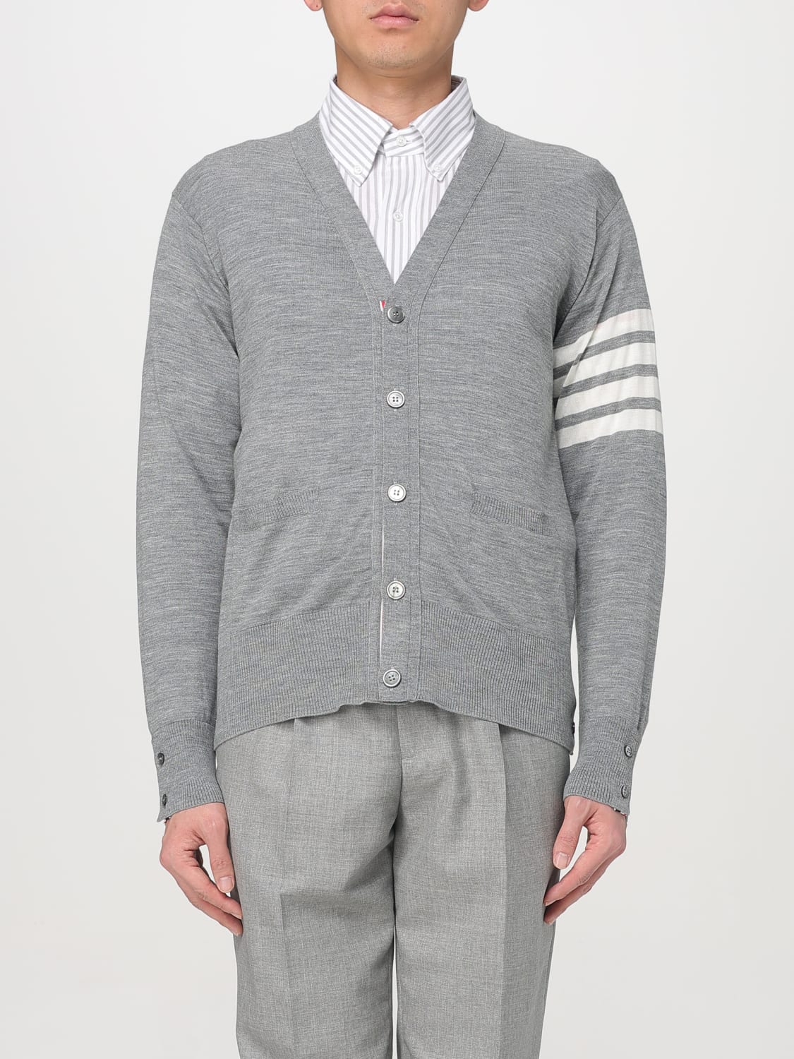 THOM BROWNE SWEATER: Sweater men Thom Browne, Grey - Img 1