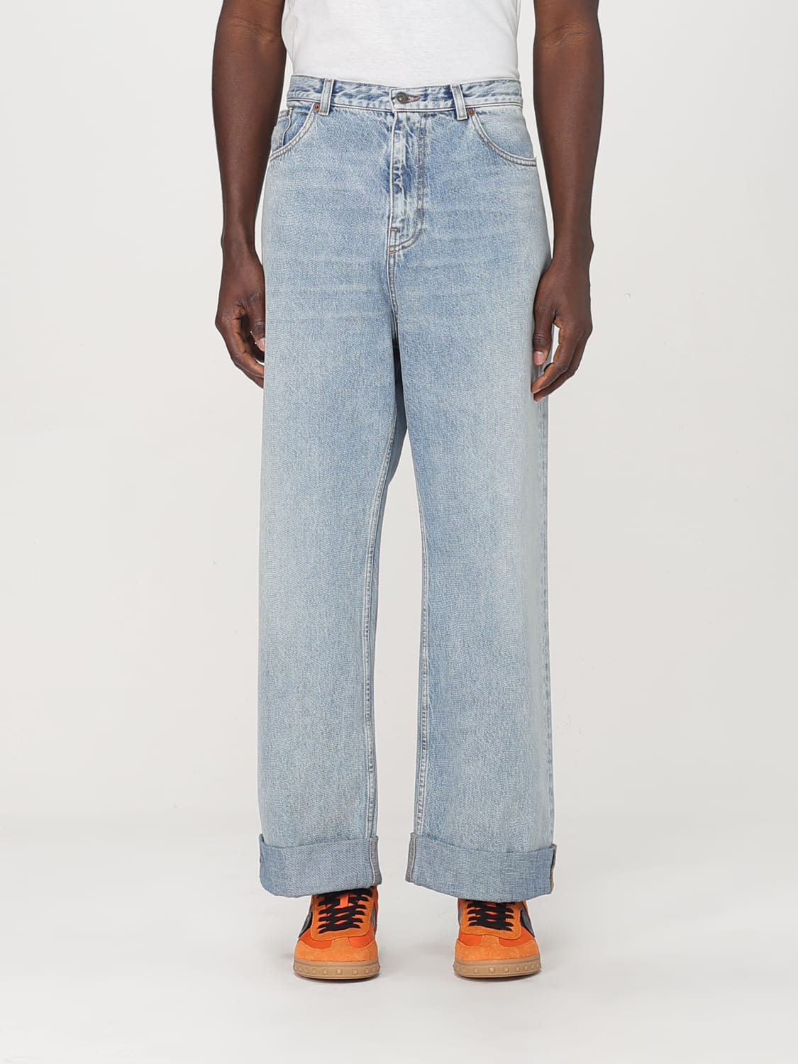 VALENTINO JEANS: Jeans men Valentino, Denim - Img 1
