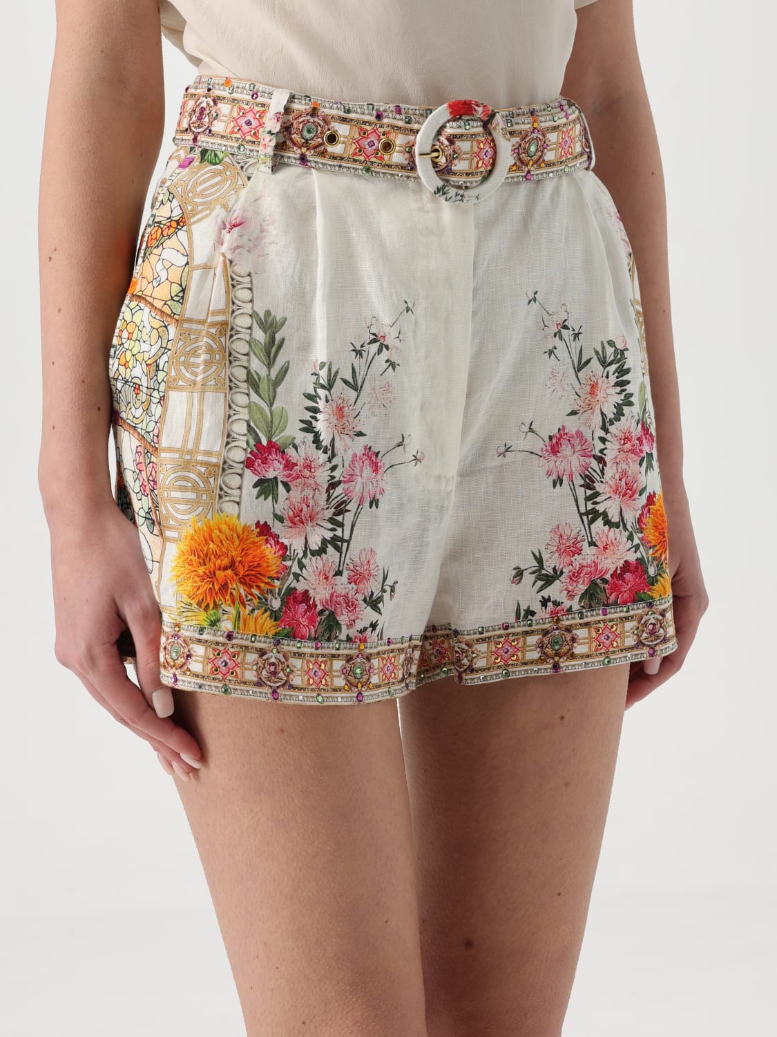 CAMILLA SHORTS: Short woman Camilla, White - Img 4