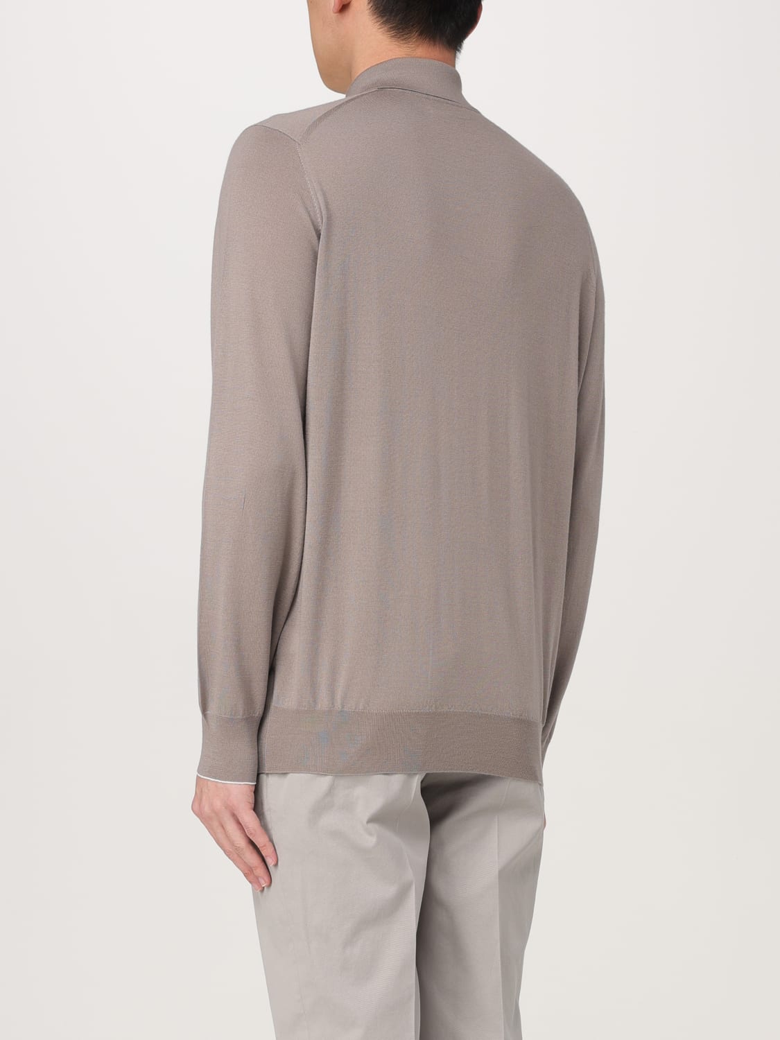 BRUNELLO CUCINELLI POLO SHIRT: Polo shirt men Brunello Cucinelli, Grey - Img 3