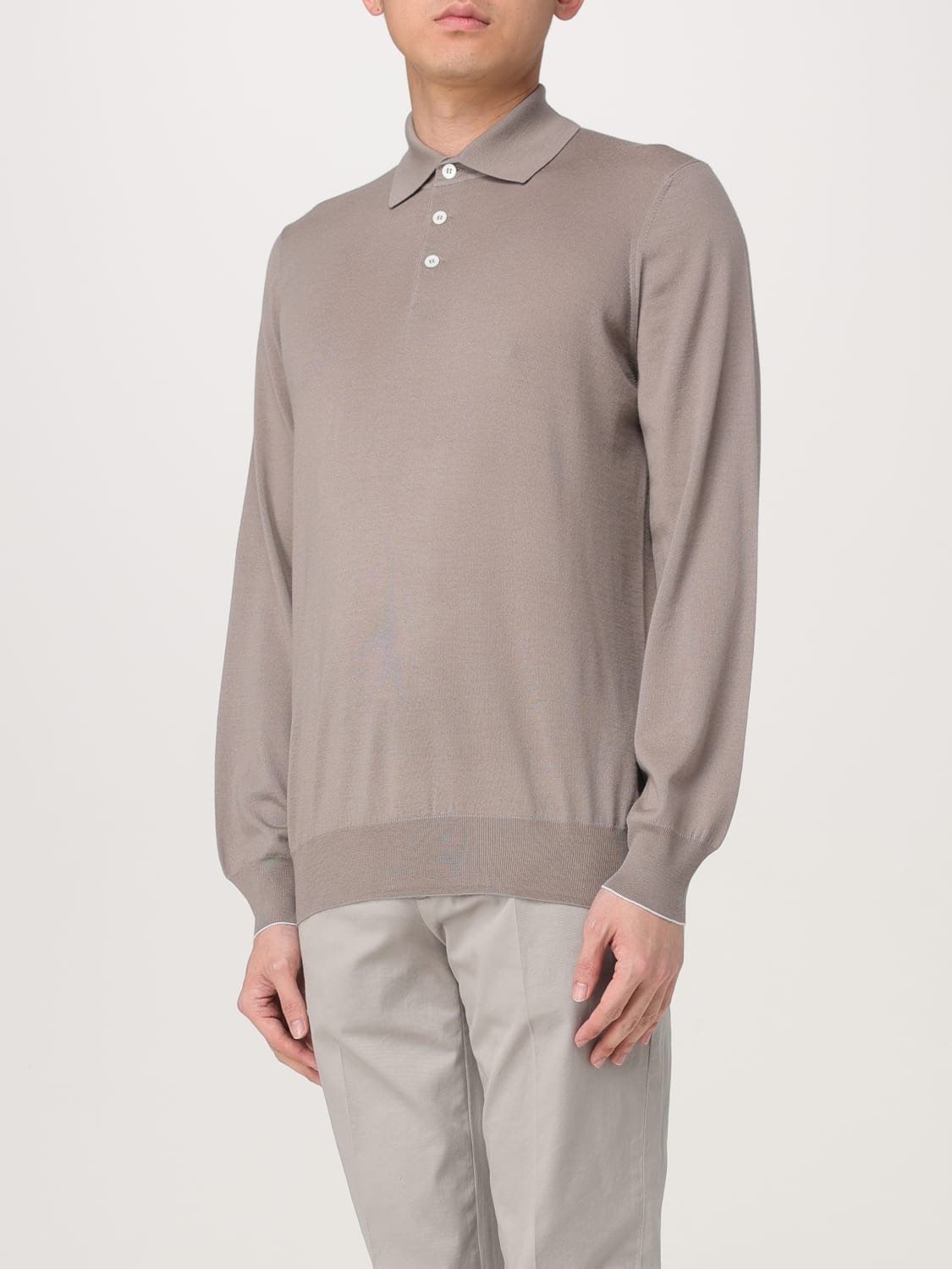 BRUNELLO CUCINELLI POLO SHIRT: Polo shirt men Brunello Cucinelli, Grey - Img 4