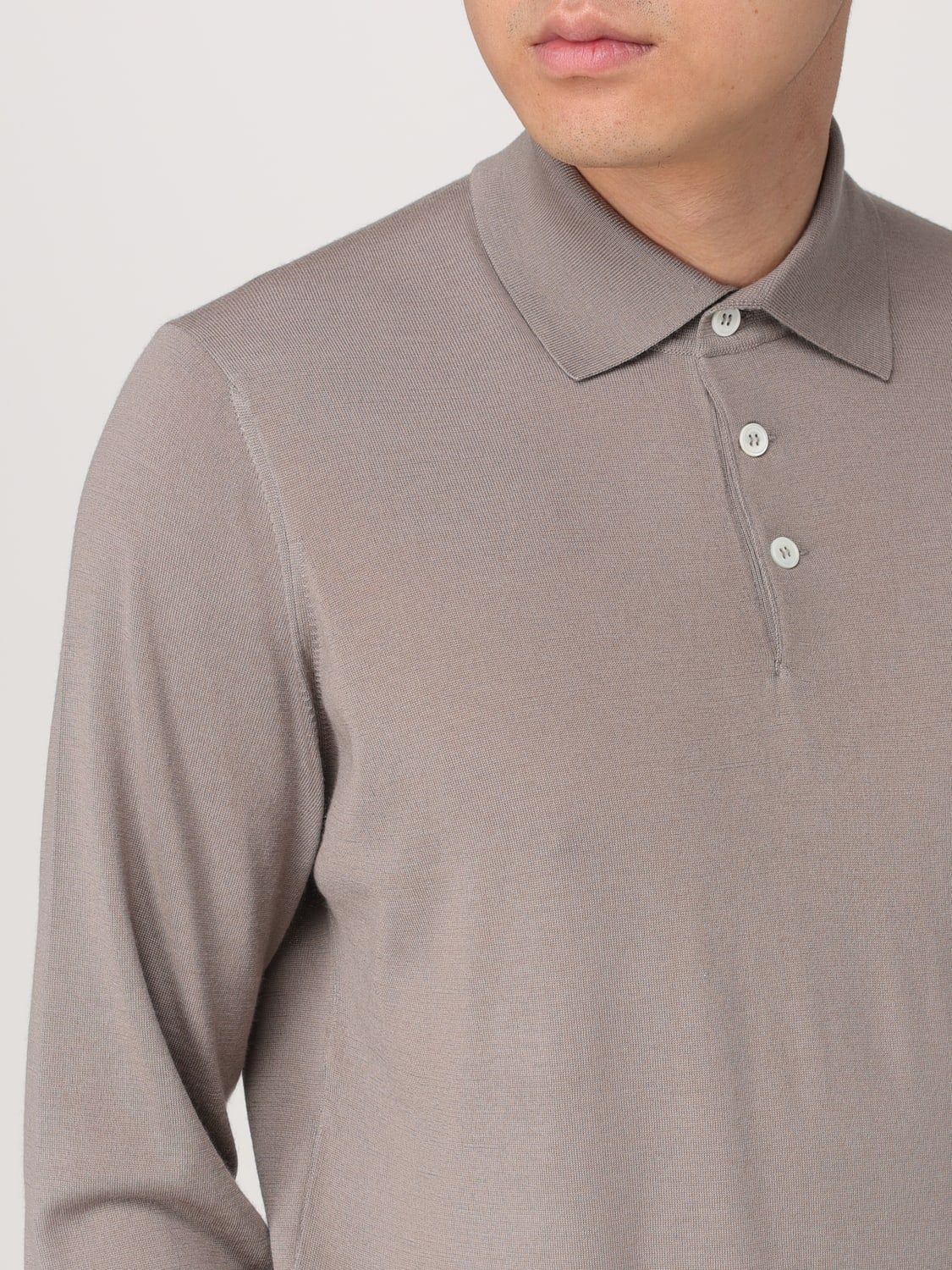 BRUNELLO CUCINELLI POLO SHIRT: Polo shirt men Brunello Cucinelli, Grey - Img 5