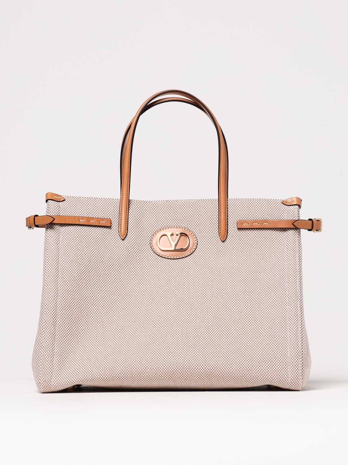トートバッグ VALENTINO GARAVANI Woman Tote bags Natural 6W2B0R19EZT R2H VALENTINO GARAVANI: Antibes canvas and leather tote bag