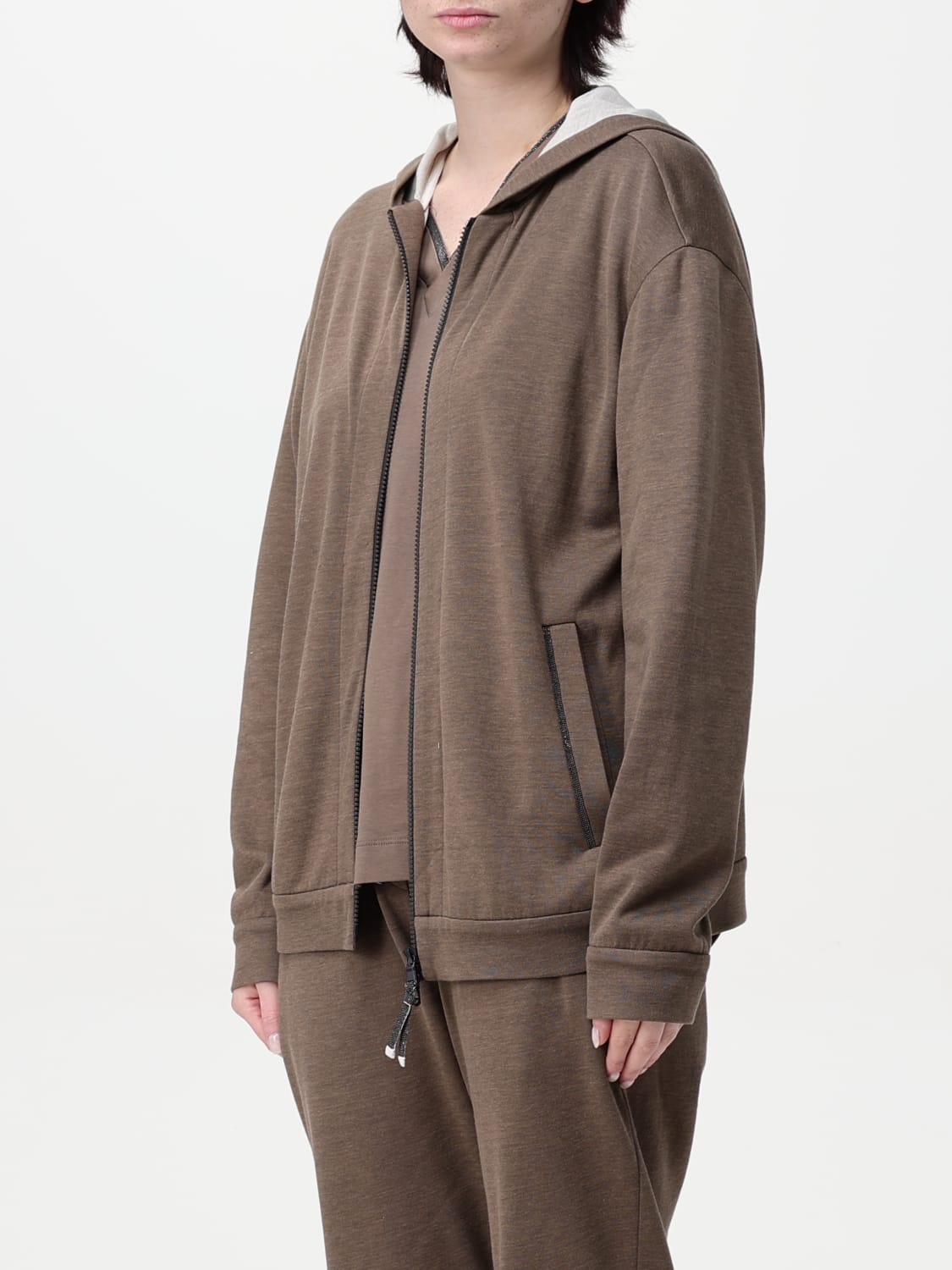 Brunello Cucinelli MD565HZ916C6412 関税送料込 BRUNELLO CUCINELLI: Sweatshirt woman - Butter | Brunello