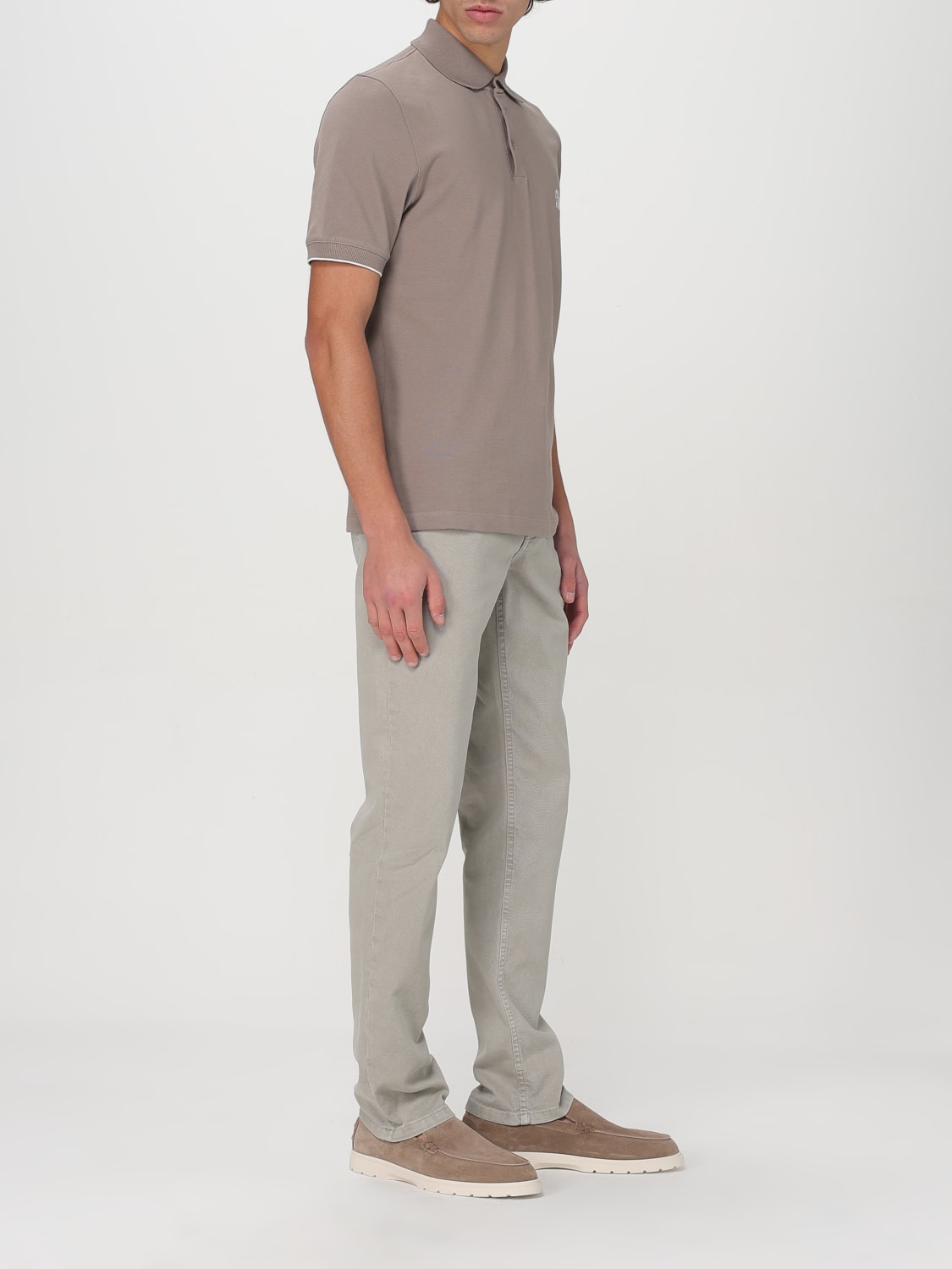 BRUNELLO CUCINELLI ポロ M BRUNELLO CUCINELLI: Polo shirt men - Dove Grey | Brunello