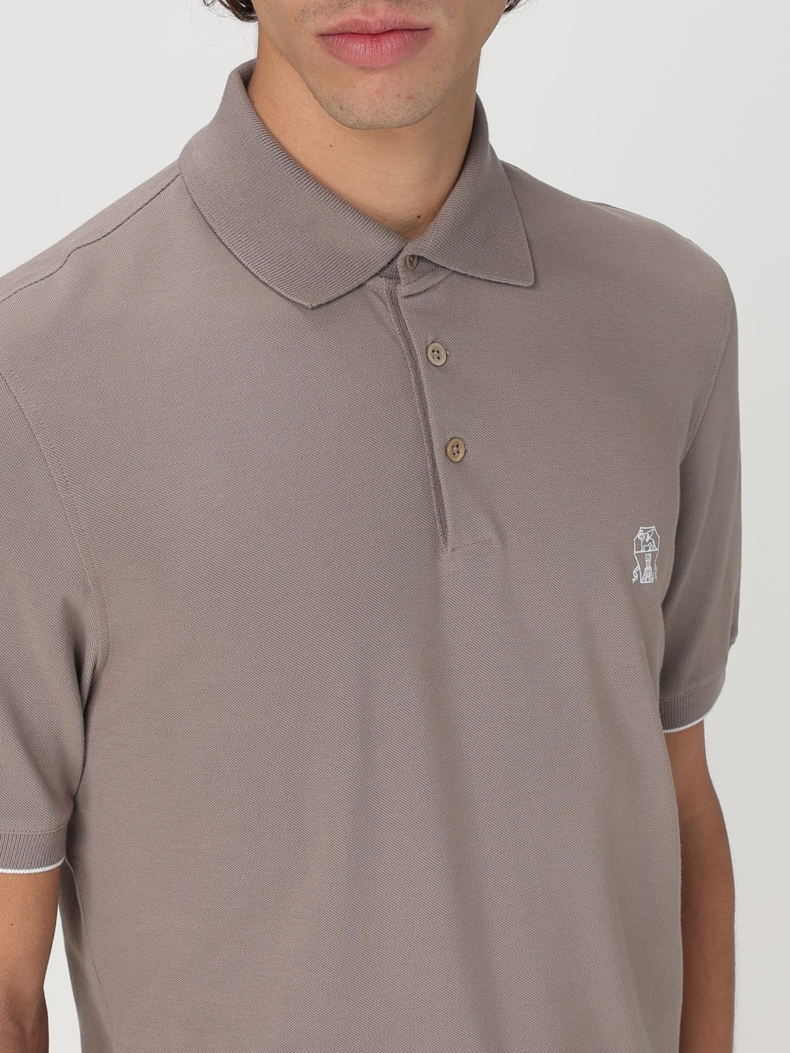 BRUNELLO CUCINELLI: Polo shirt men - Dove Grey | Brunello