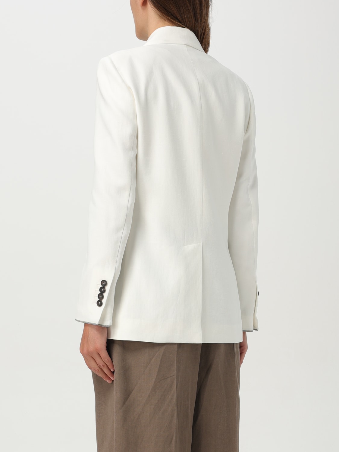 BRUNELLO CUCINELLI VESTE: Veste femme Brunello Cucinelli, Naturel - Img 3