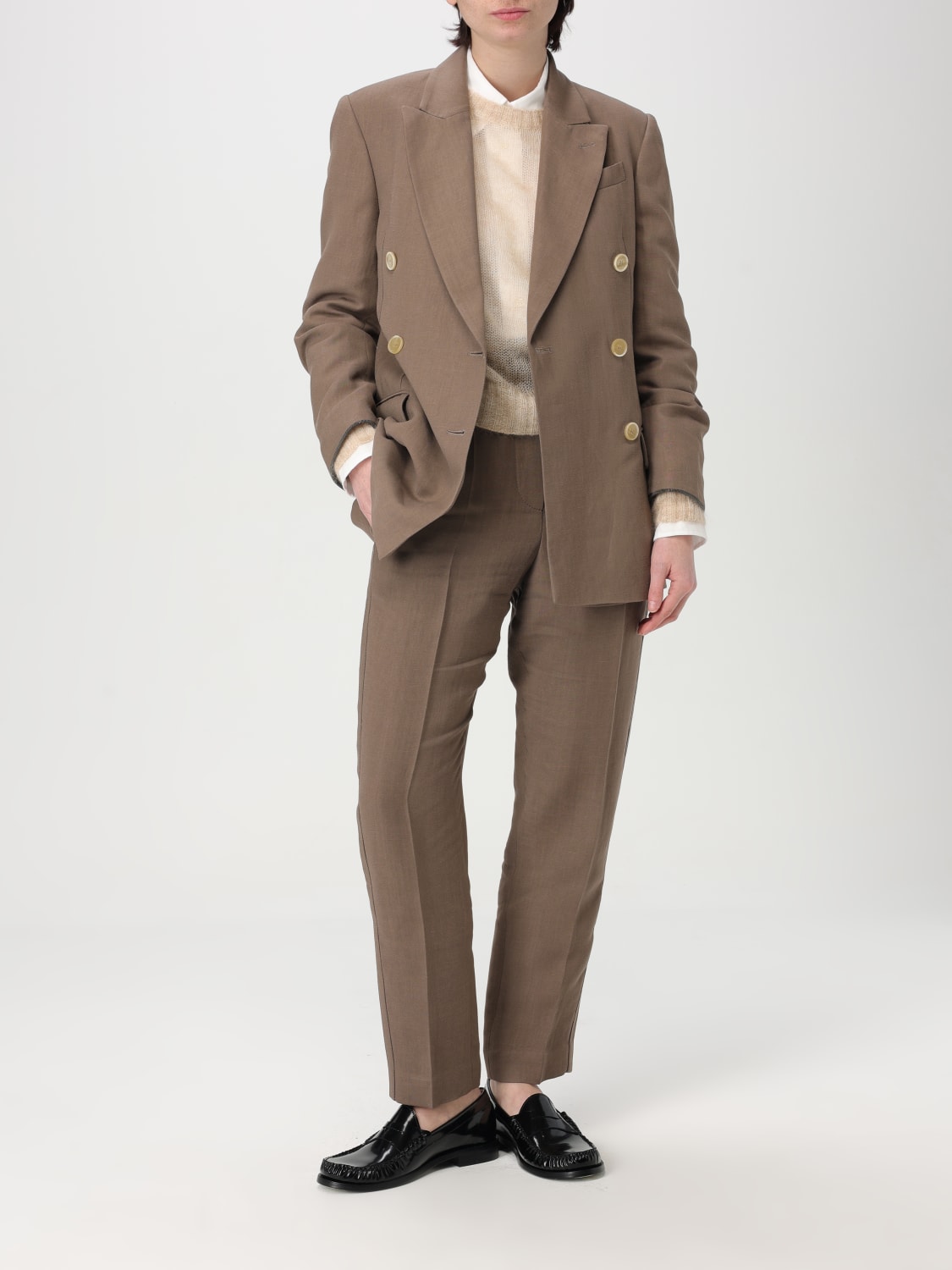 アウターその他 BRUNELLO CUCINELLI Woman Blazer Cocoa MH1267040 C2925 BRUNELLO CUCINELLI: Jacket woman - Cocoa | Brunello