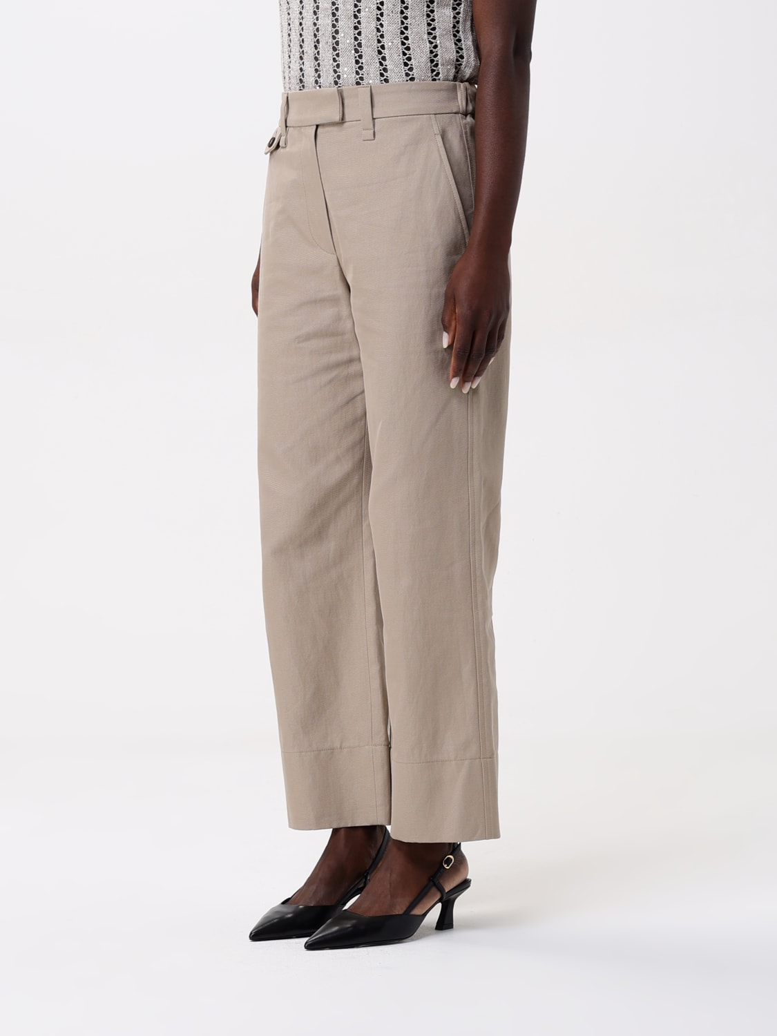 パンツ BRUNELLO CUCINELLI Women Straight Pants ML145P8833 C2910 Bei BRUNELLO CUCINELLI: Pants woman - Sand | Brunello Cucinelli