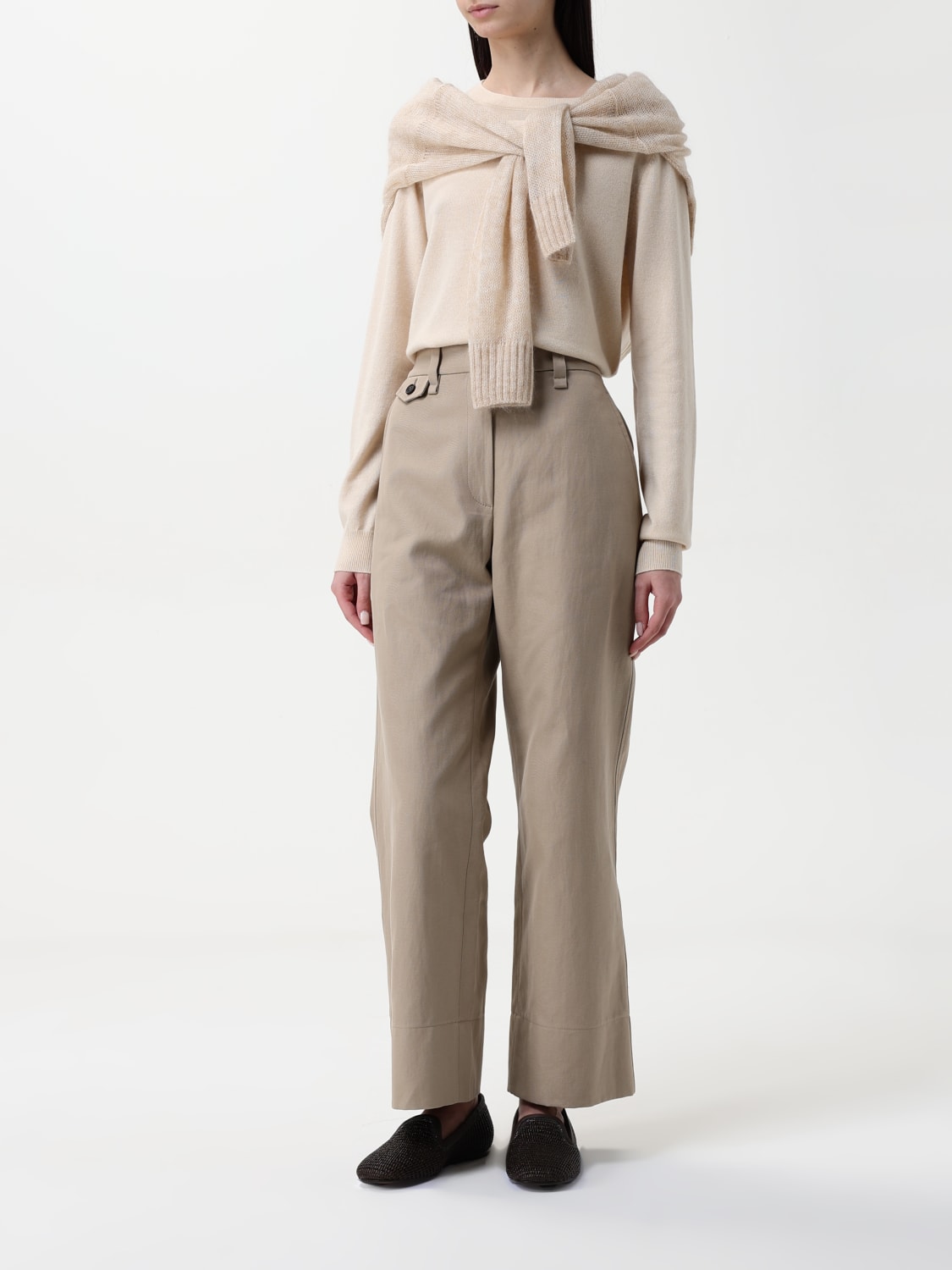 パンツ BRUNELLO CUCINELLI Woman Pants Colonial ML145P8833 C2910 BRUNELLO CUCINELLI: Pants woman - Colonial | Brunello