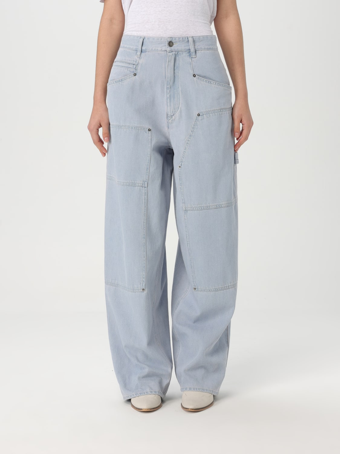 パンツ ISABEL MARANT ETOILE Woman Pants Gnawed Blue PA0502FAC1H05E Isabel Marant Etoile Outlet: Jeans woman - Blue | Isabel