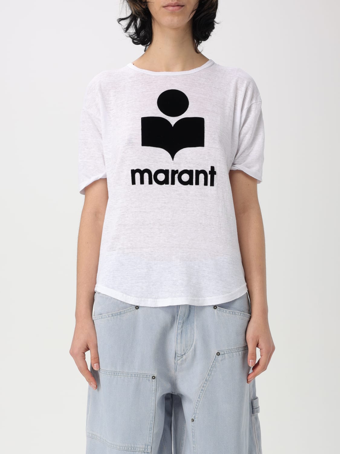 Tシャツ・カットソー ISABEL MARANT ETOILE Woman T-Shirt White TS0004FAA1N09E 20WH ISABEL MARANT ETOILE: T-shirt woman - White | Isabel Marant