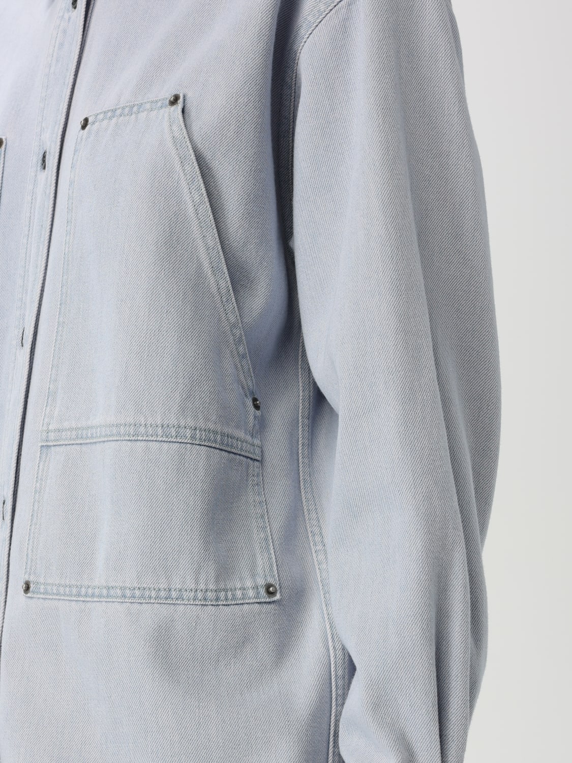 ISABEL MARANT ETOILE CAMICIA: Overshirt Isabel Marant Etoile in denim , Azzurro - Img 4