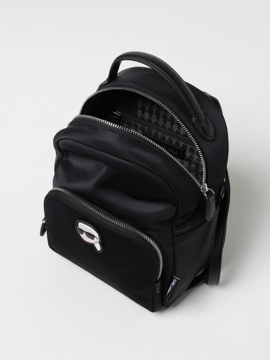 KARL LAGERFELD BACKPACK: Backpack woman Karl Lagerfeld, Black - Img 4
