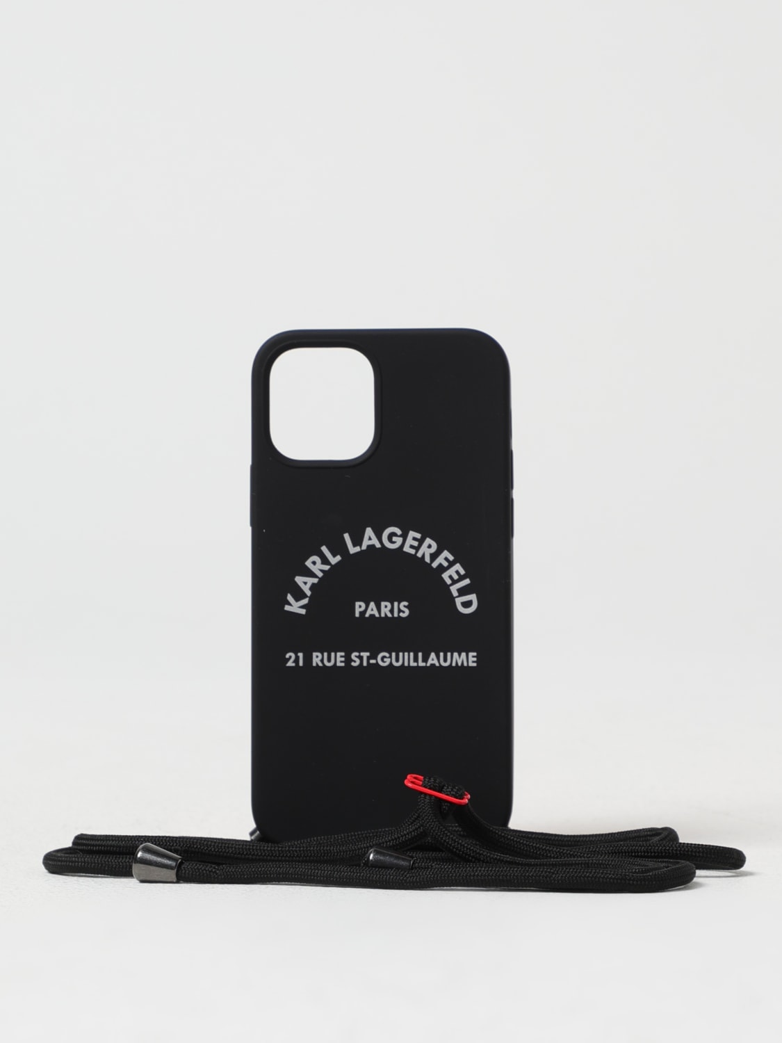 KARL LAGERFELD TECH ACCESSORIES: Cover for men men Karl Lagerfeld, Black - Img 1