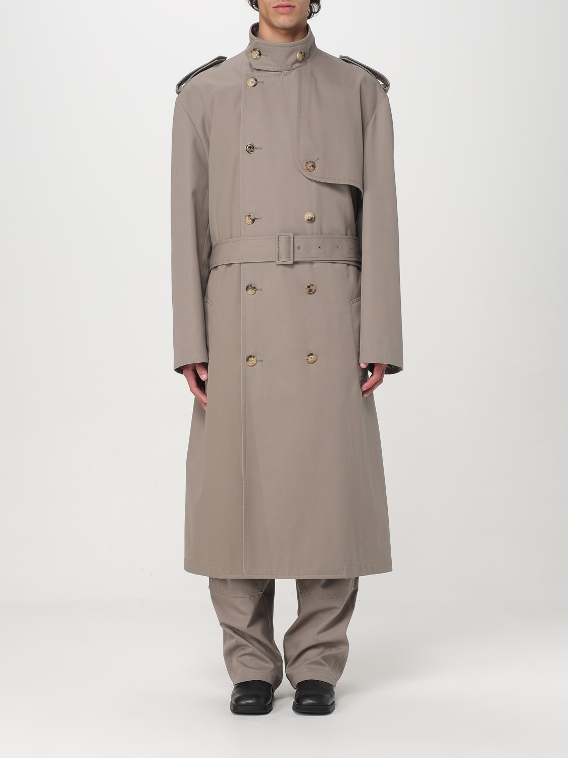 Moschino Couture Outlet: Trench coat men - Beige | Moschino