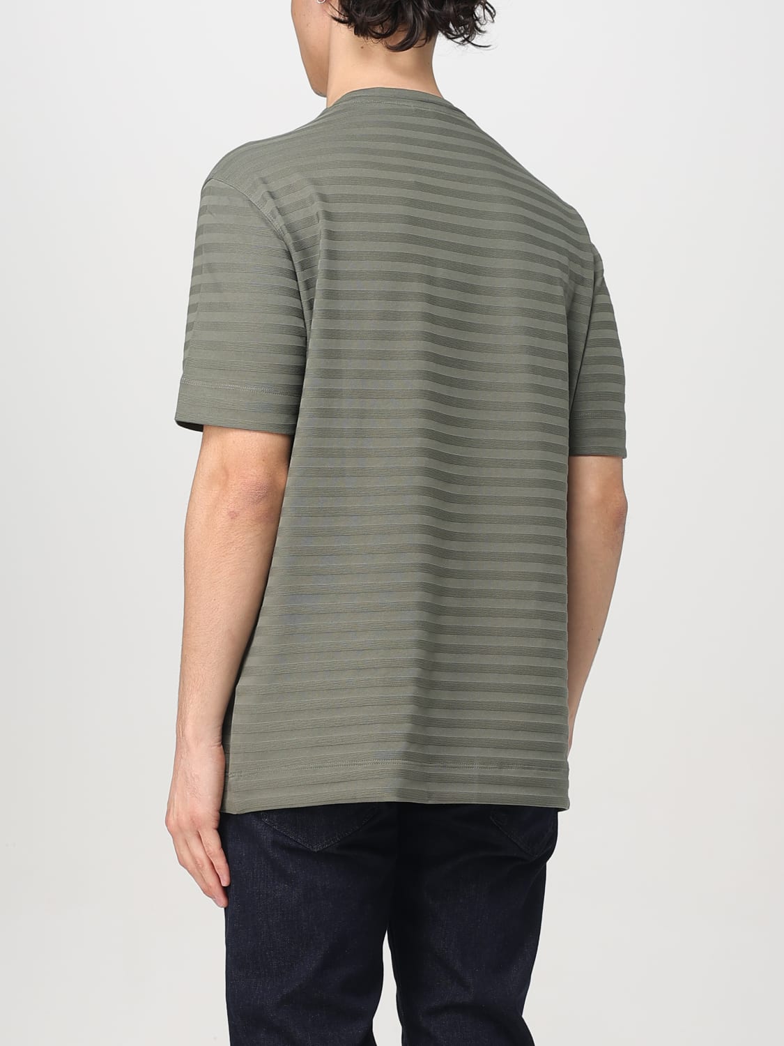 Tシャツ・カットソー EMPORIO ARMANI Men T Shirts EM001026 AF13669M9058 Green EMPORIO ARMANI: T-shirt men - Green | Emporio Armani t-shirt