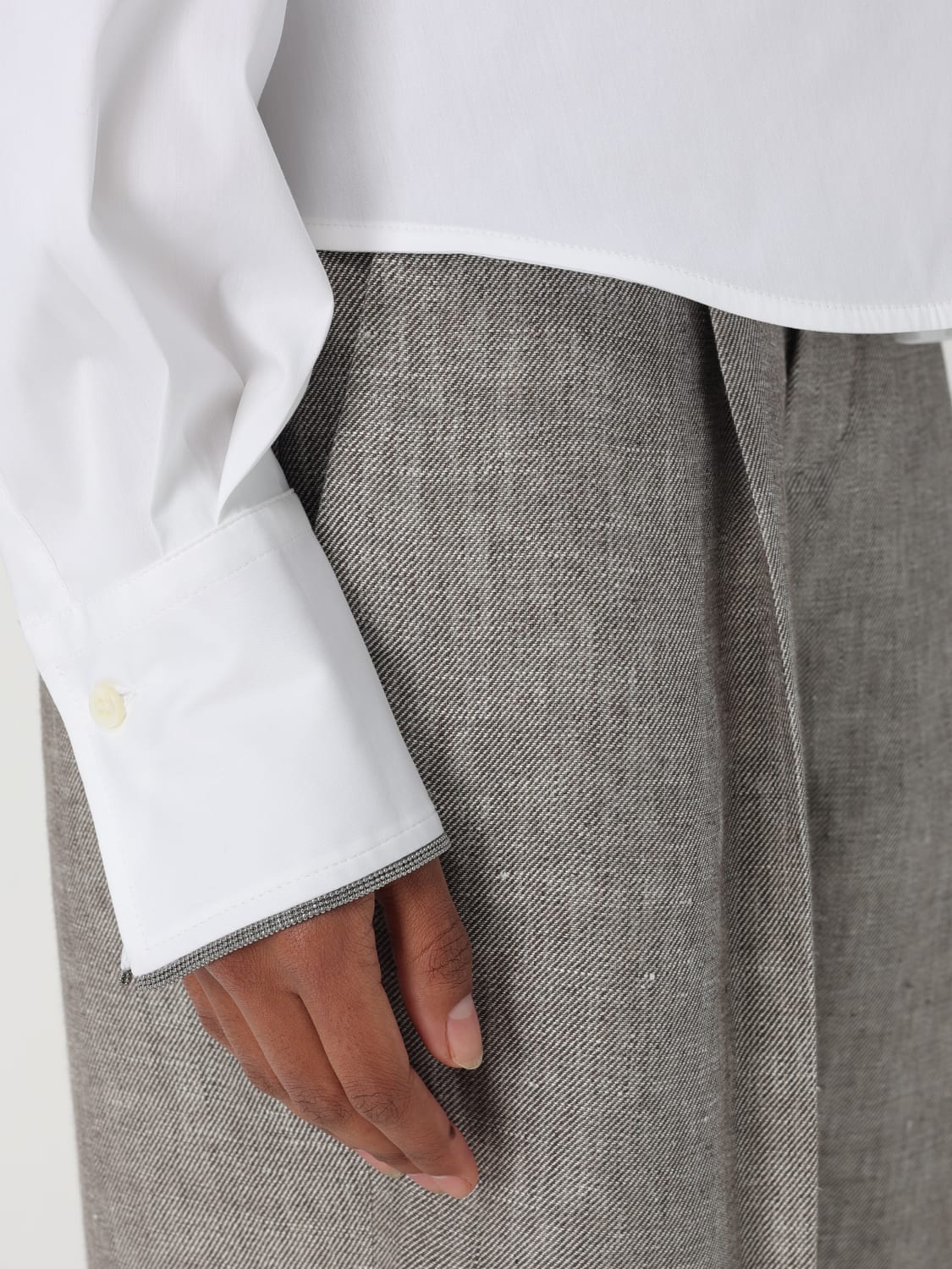 BRUNELLO CUCINELLI SHIRT: Top woman Brunello Cucinelli, White - Img 5