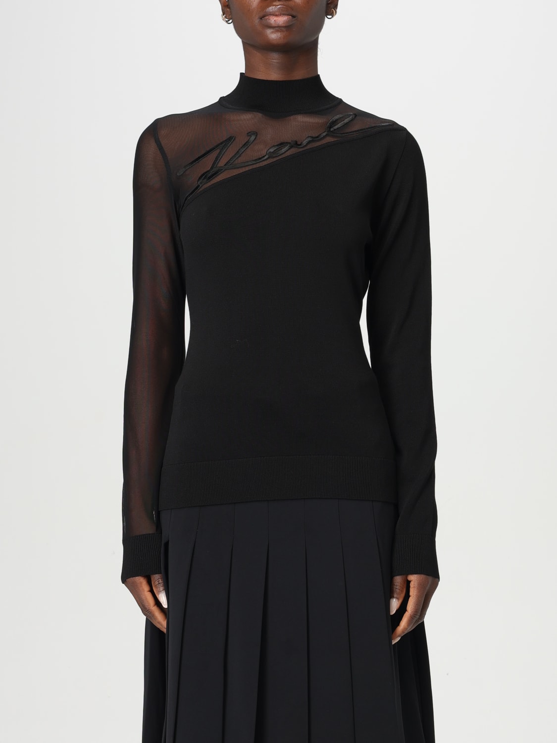 KARL LAGERFELD PULLOVER: Pullover damen Karl Lagerfeld, Schwarz - Img 1