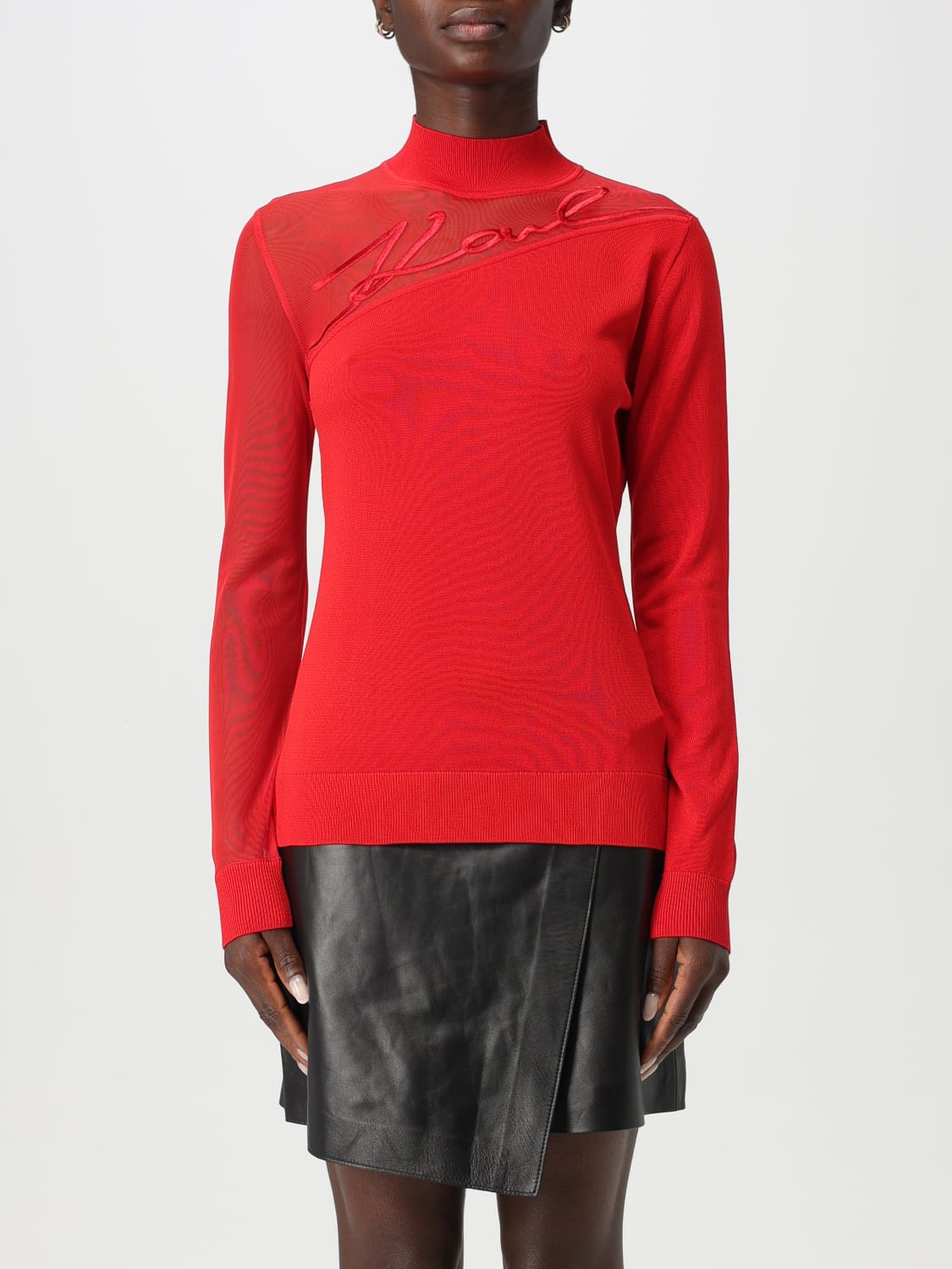 KARL LAGERFELD JERSEY: Jersey mujer Karl Lagerfeld, Rojo - Img 1