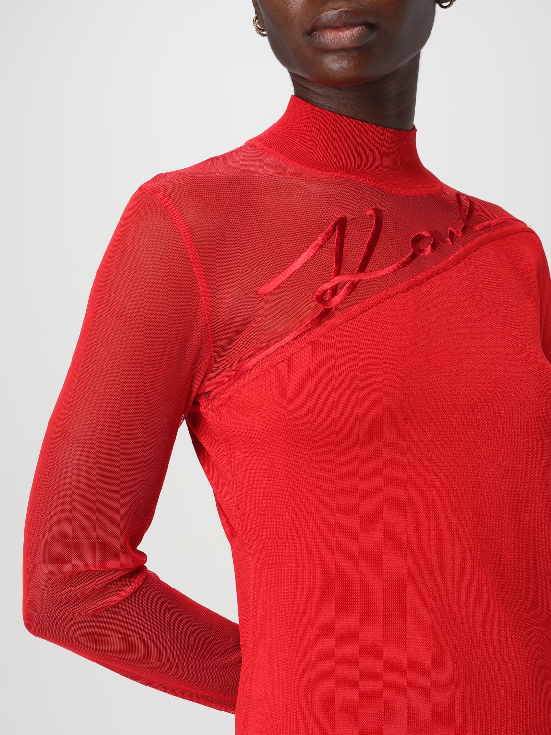 KARL LAGERFELD JERSEY: Jersey mujer Karl Lagerfeld, Rojo - Img 3