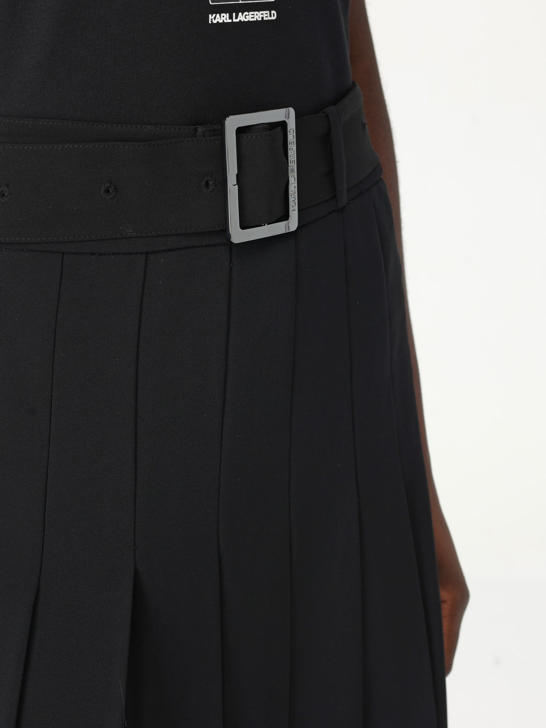 KARL LAGERFELD: Skirt woman - Black | Karl Lagerfeld skirt
