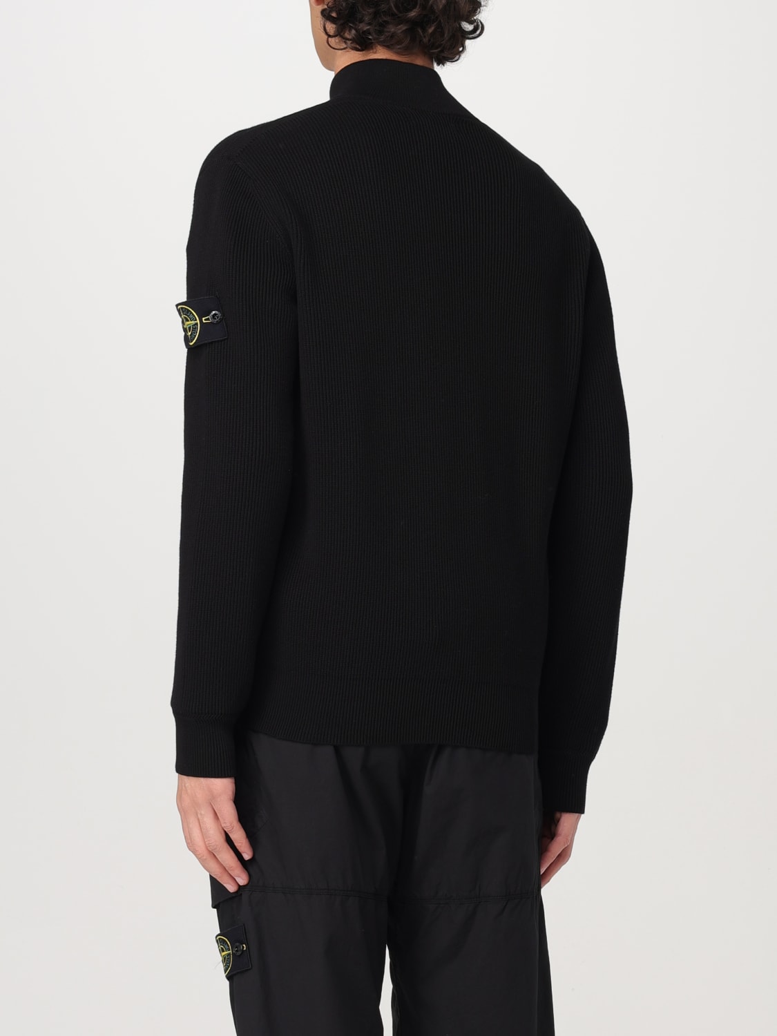 STONE ISLAND STRICKJACKE: Sweatshirt herren Stone Island, Schwarz - Img 3