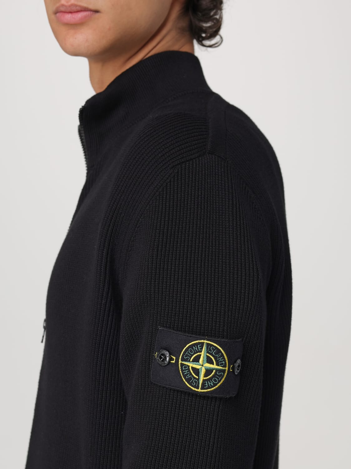 STONE ISLAND STRICKJACKE: Sweatshirt herren Stone Island, Schwarz - Img 5