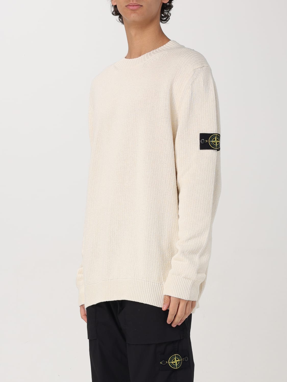 STONE ISLAND: Sweatshirt men - White | Stone Island sweater