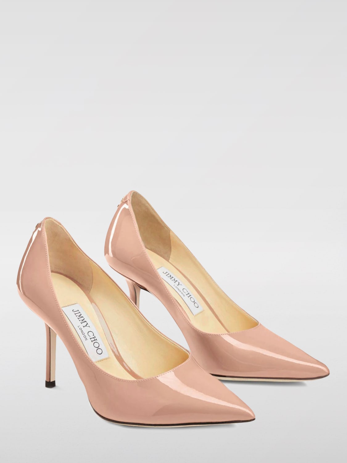 JIMMY CHOO DÉCOLLETÉ: Décolleté Love in vernice Jimmy Choo, Rosa - Img 2