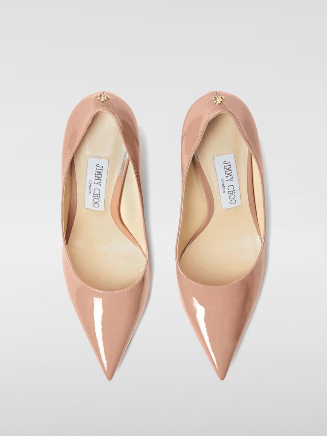 JIMMY CHOO DÉCOLLETÉ: Décolleté Love in vernice Jimmy Choo, Rosa - Img 3