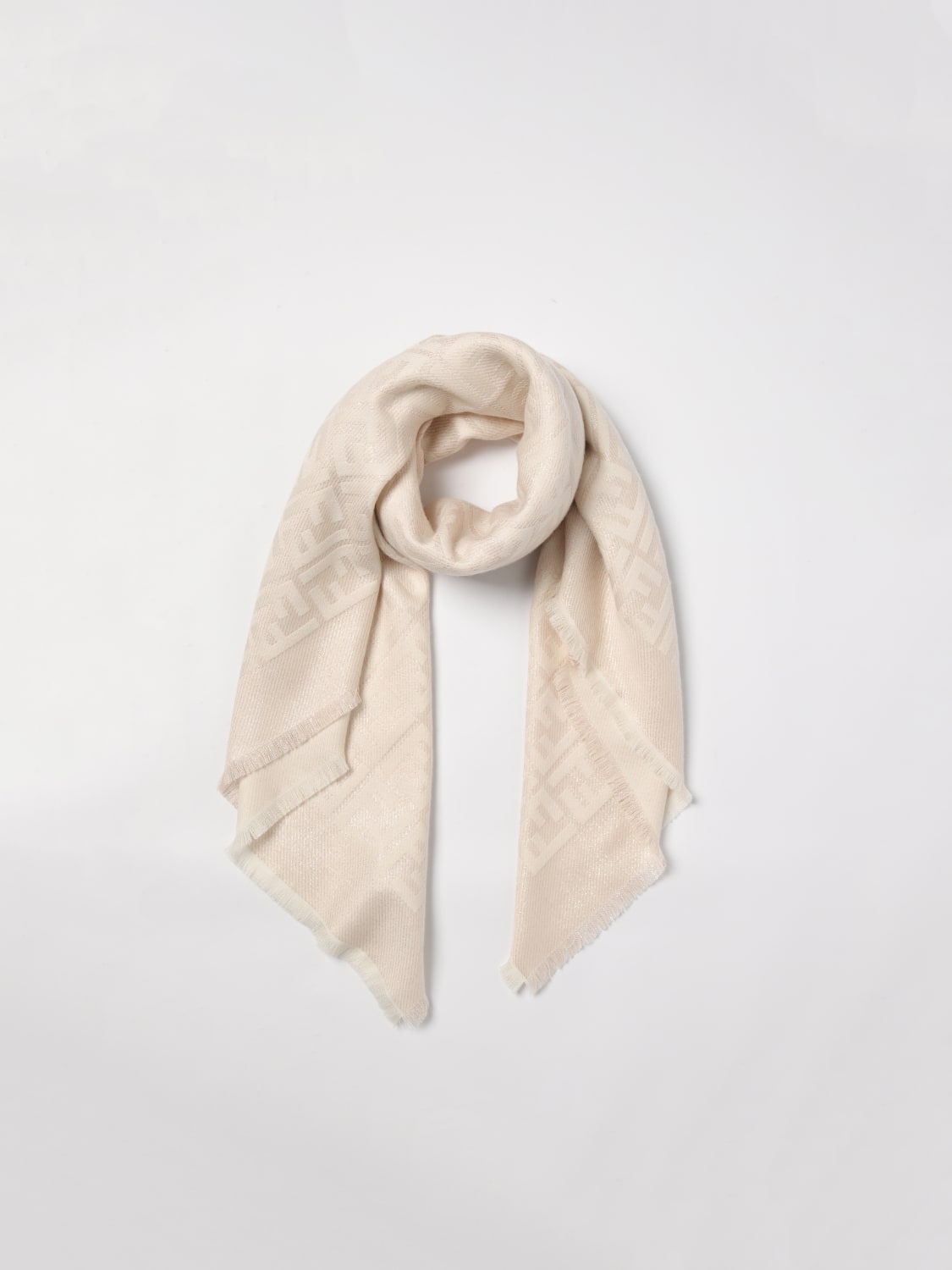 スカーフ FENDI Woman Scarf Pink FXT131ATZB F0NH8 FENDI: Scarf woman - Pink | Fendi scarf FXT131ATZB online at