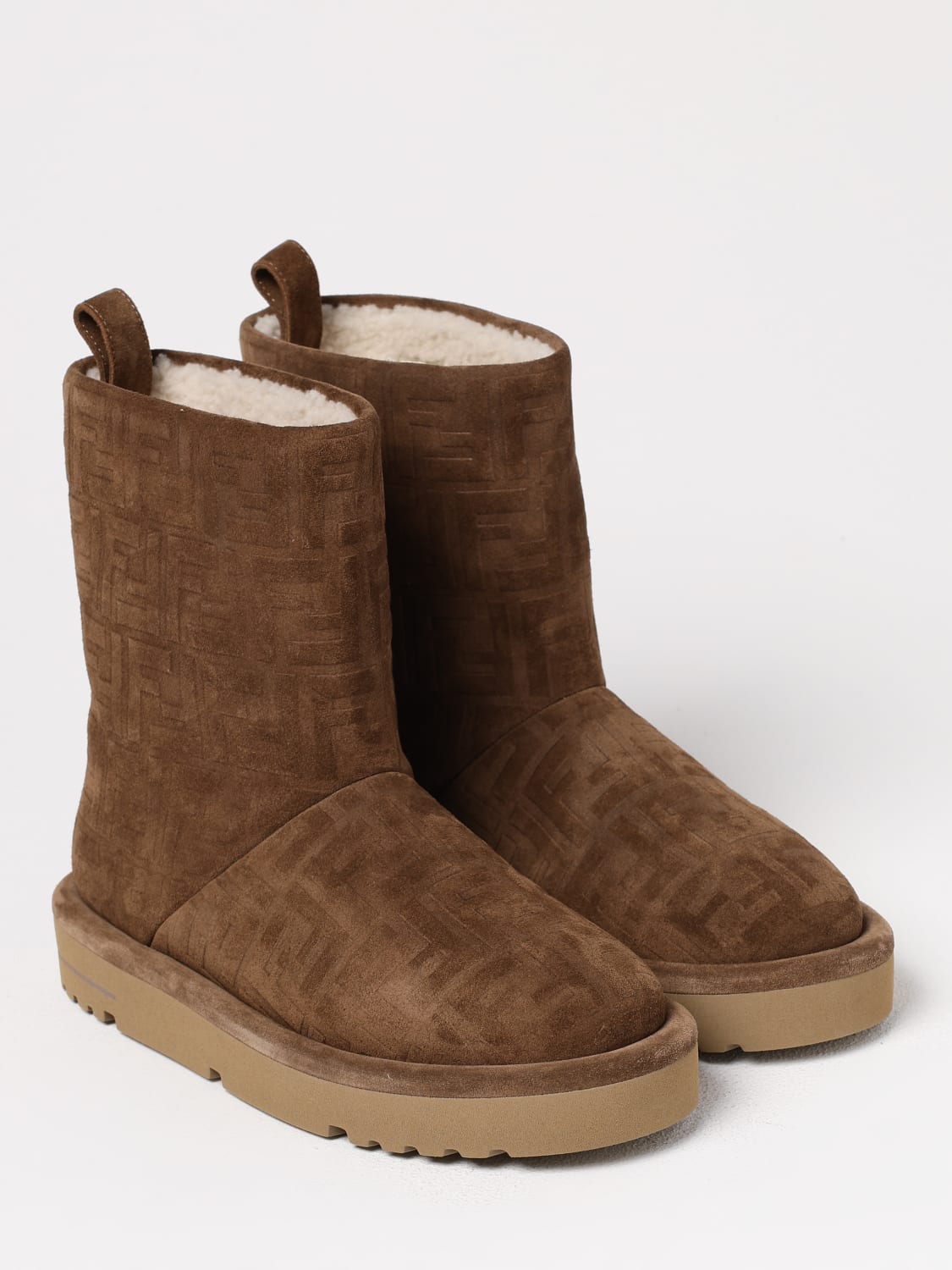 FENDI STIEFEL: Stiefel damen Fendi, Braun - Img 2