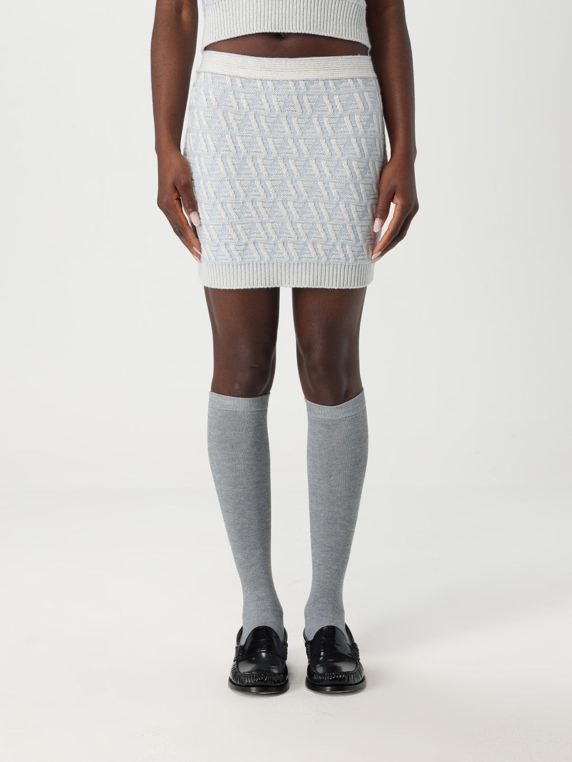 スカート FENDI SKIRT (FZQ764ATPL F1R0P) FENDI: Skirt woman - Blue | Fendi skirt FZQ764ATPL online at