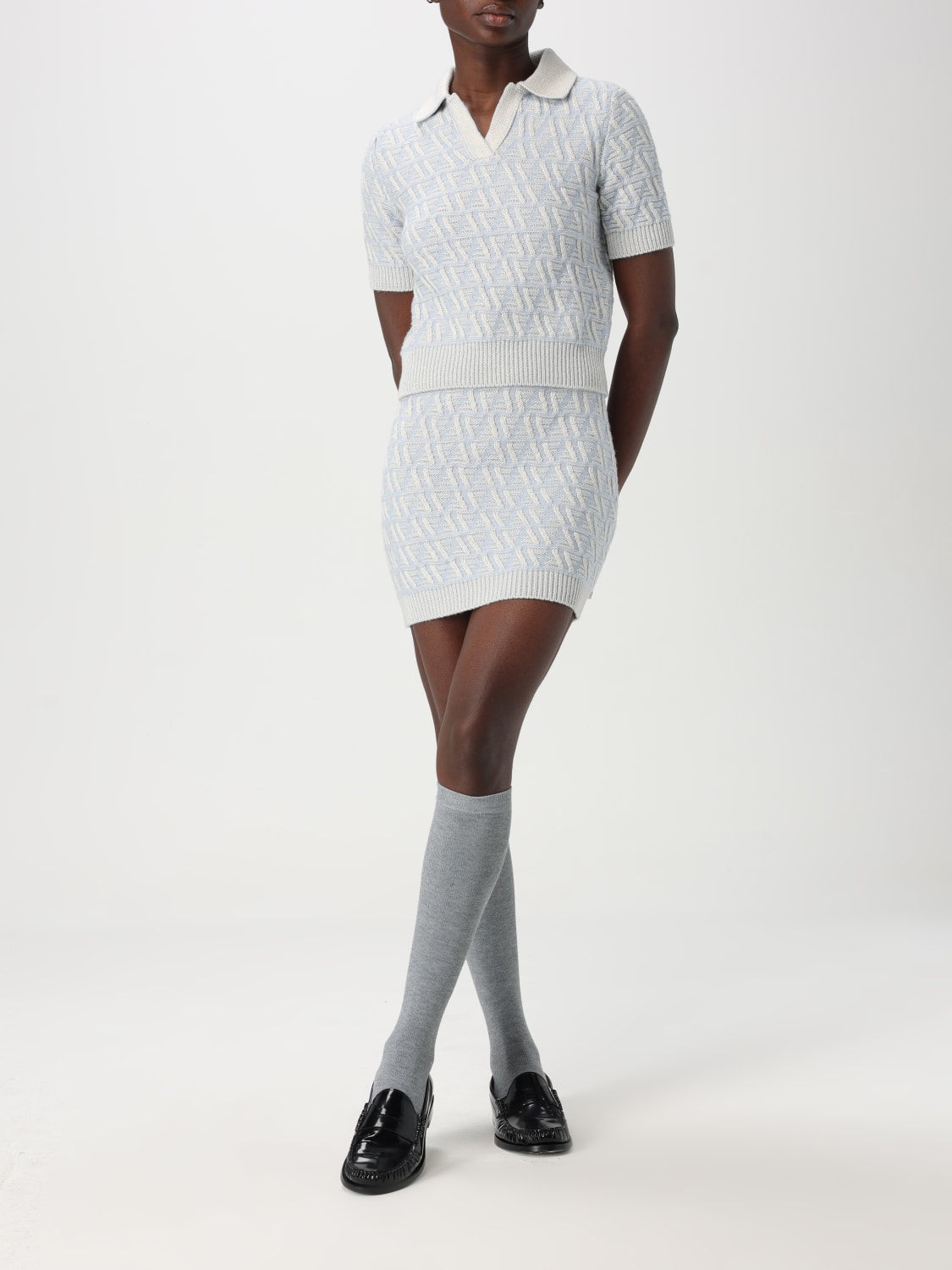 スカート FENDI SKIRT (FZQ764ATPL F1R0P) FENDI FFスカート (FENDI/ミニスカート) FZQ764ATPL F1R0P【BUYMA】