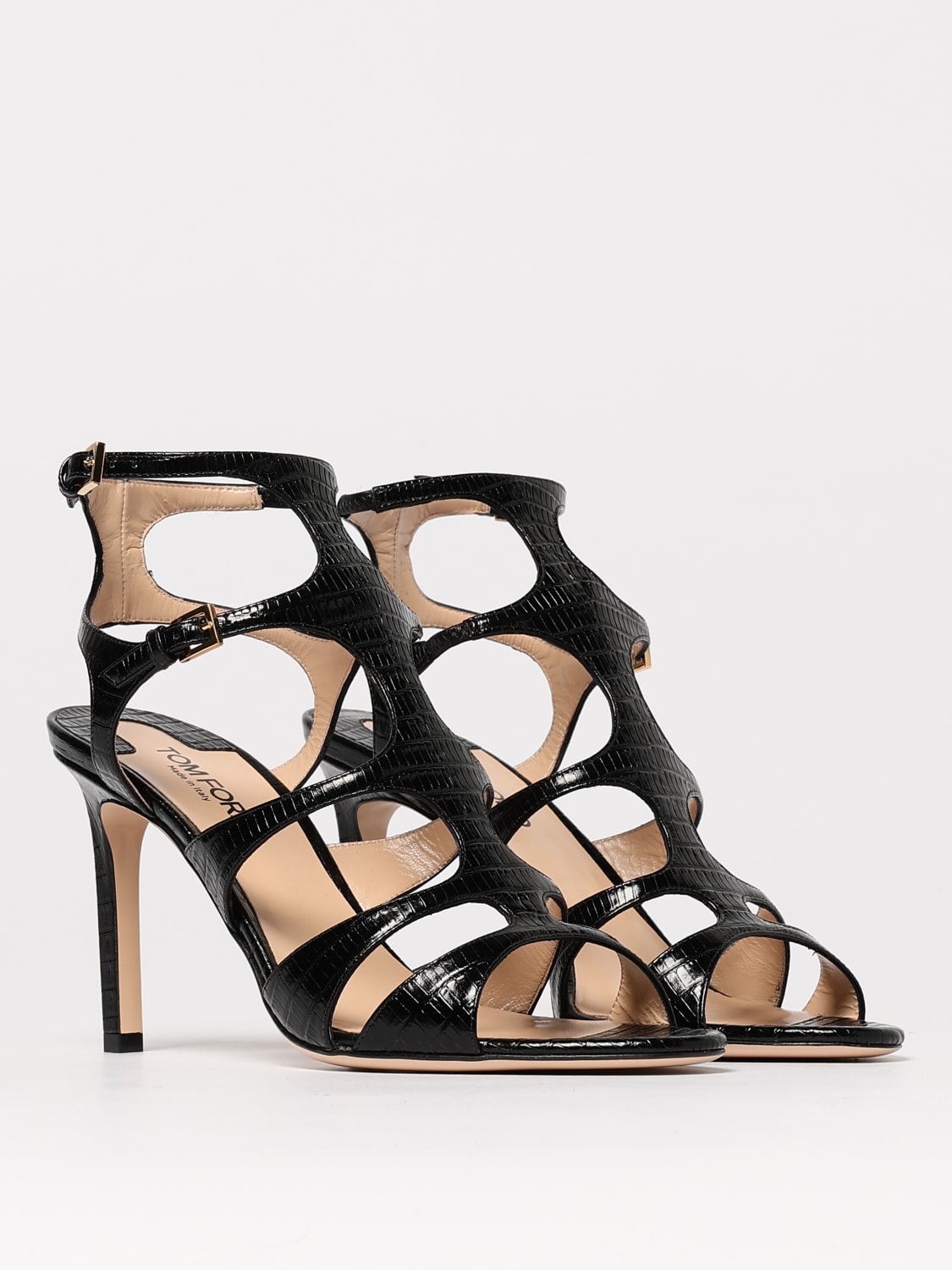 シューズ・サンダルその他 TOM FORD Woman Heeled sandals Black W3623LCL381G 1N001 TOM FORD: Heeled sandals woman - Black | Tom Ford heeled