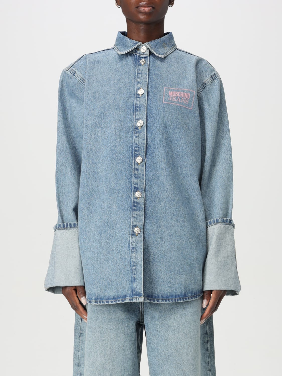 MOSCHINO JEANS: Shirt woman - Denim | Moschino Jeans shirt