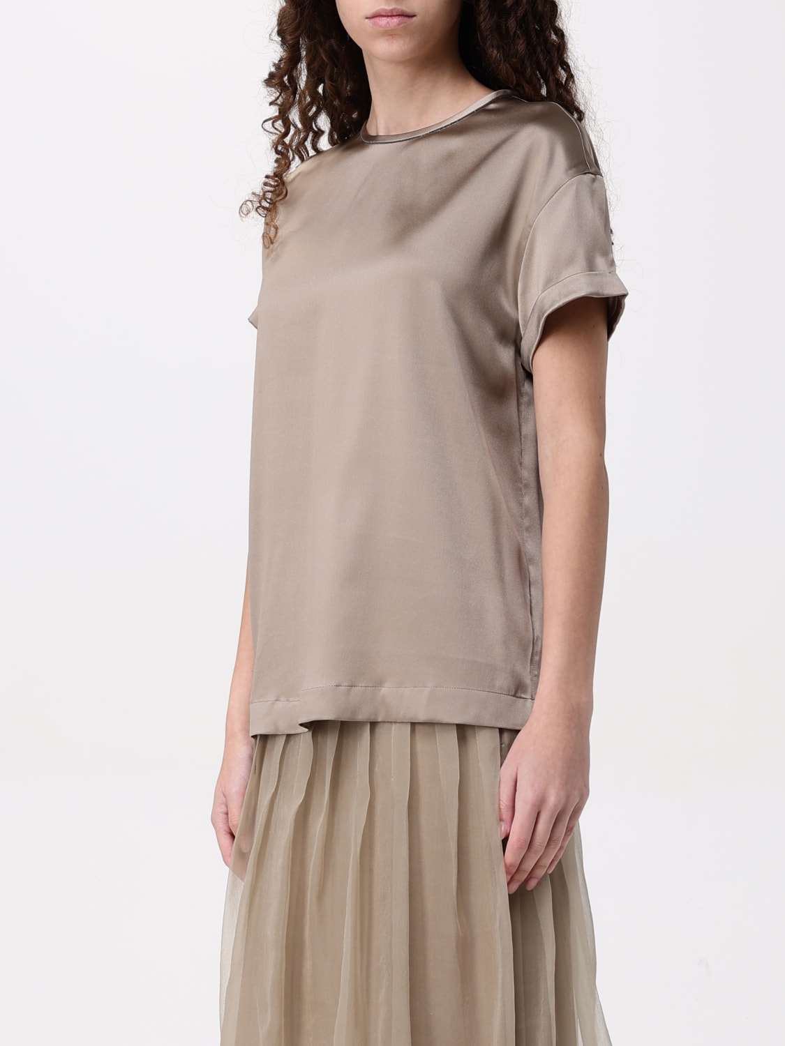 BRUNELLO CUCINELLI TOP: Top woman Brunello Cucinelli, Grey - Img 4