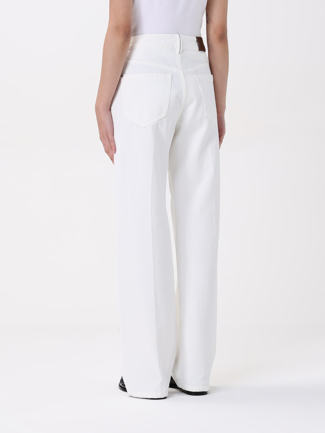 デニム・ジーパン BRUNELLO CUCINELLI Woman Jeans Ivory M0H81P5758 BRUNELLO CUCINELLI: Pants woman - Ivory | Brunello Cucinelli