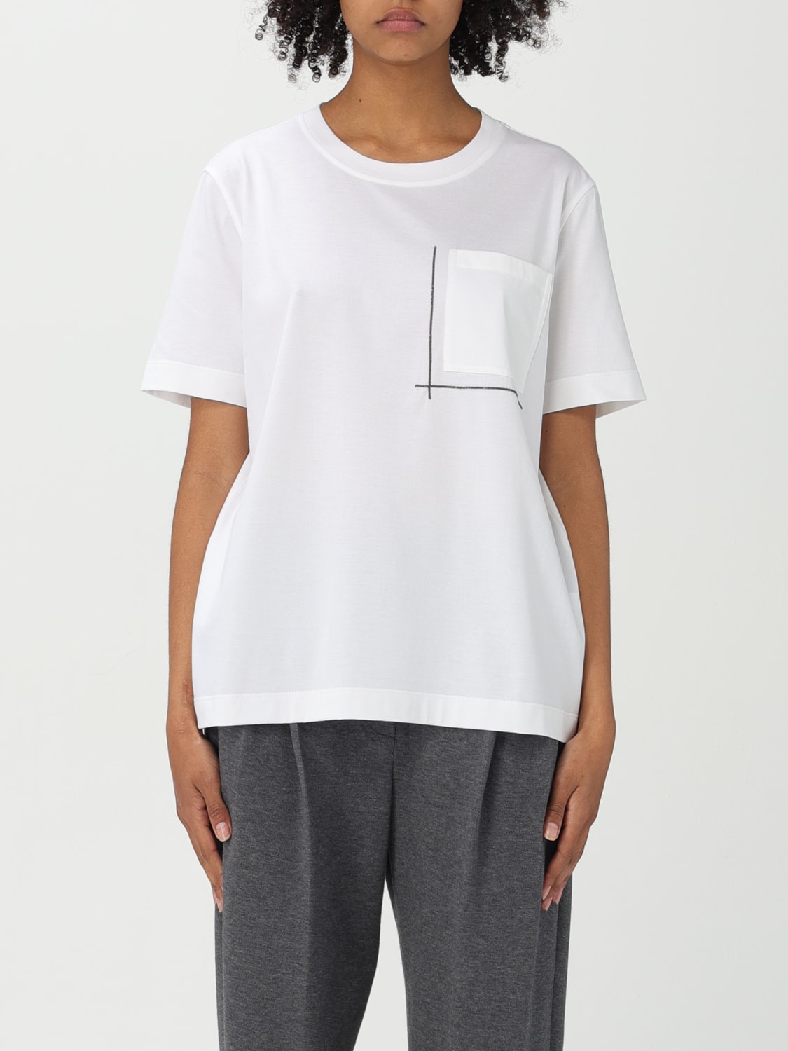 Tシャツ・カットソー BRUNELLO CUCINELLI Woman T-Shirt White M0T81HA800 C6159 BRUNELLO CUCINELLI: T-shirt woman - White | Brunello