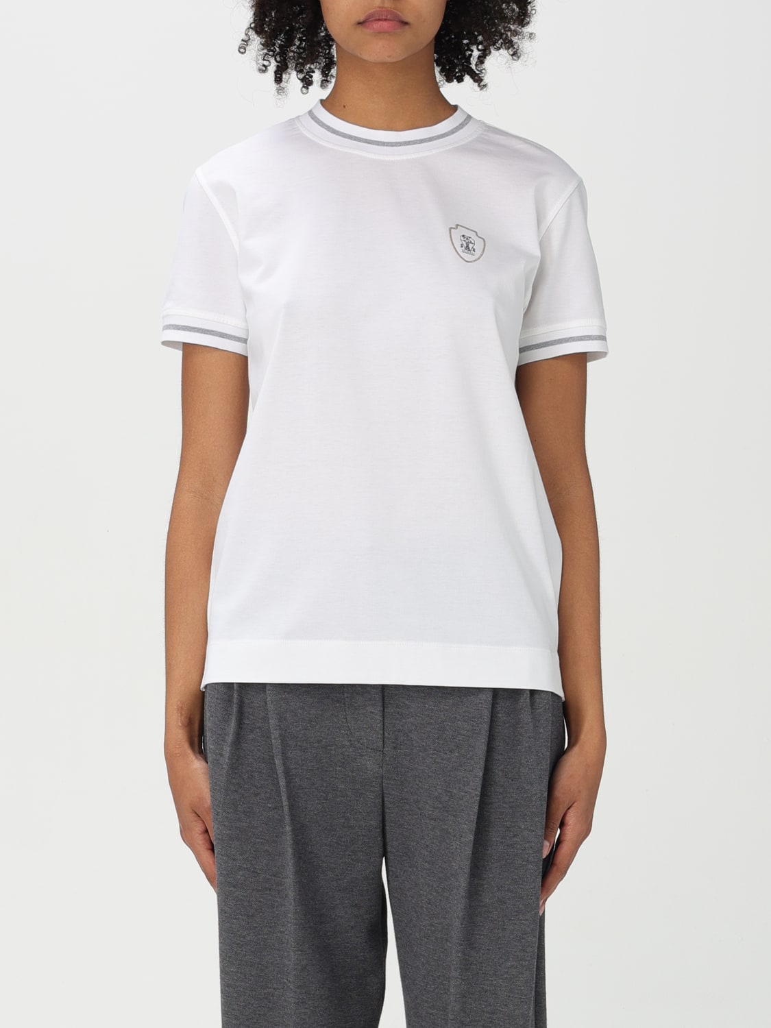 Tシャツ・カットソー BRUNELLO CUCINELLI Woman T-Shirt White M0T81VD110 CGV62 BRUNELLO CUCINELLI: T-shirt woman - White | Brunello
